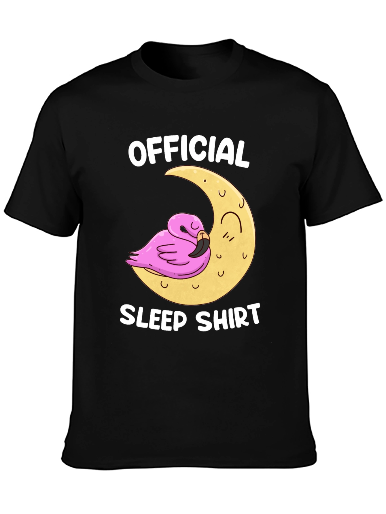 Official Sleep Shirt Flamingo Moon Graphic Tee
