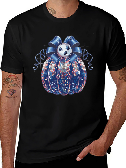 Festive Soccer Ball Bow T-Shirt