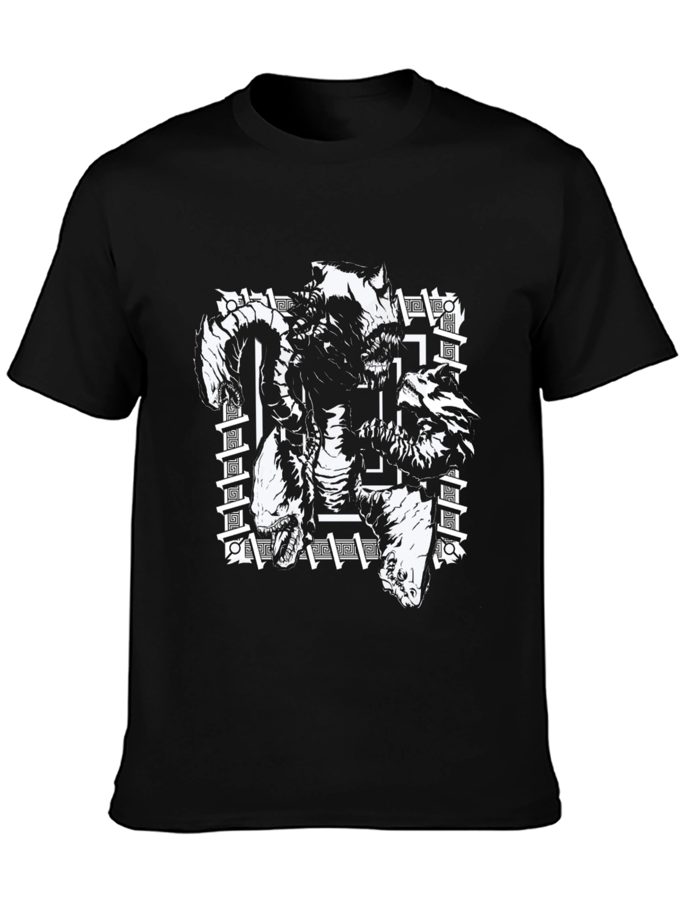 Mythical Creatures Graphic T-Shirt - Black