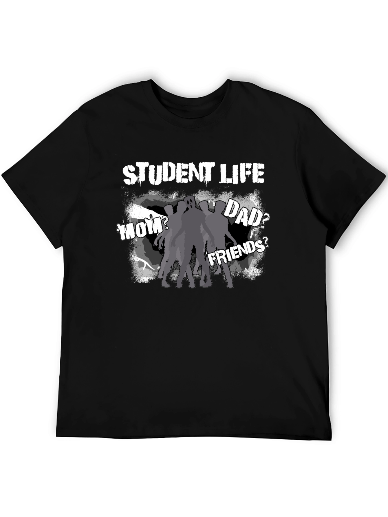 Student Life Zombie T-Shirt - Quirky Graphic Tee