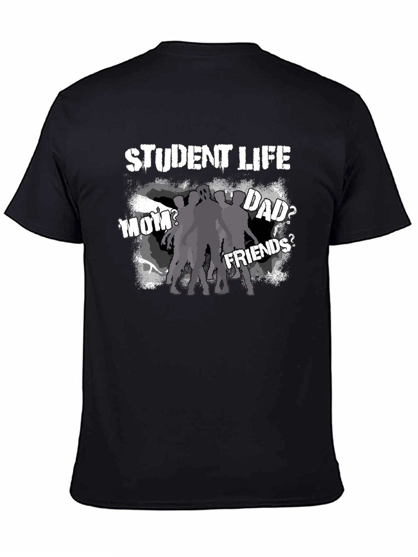 Student Life Zombie T-Shirt - Quirky Graphic Tee
