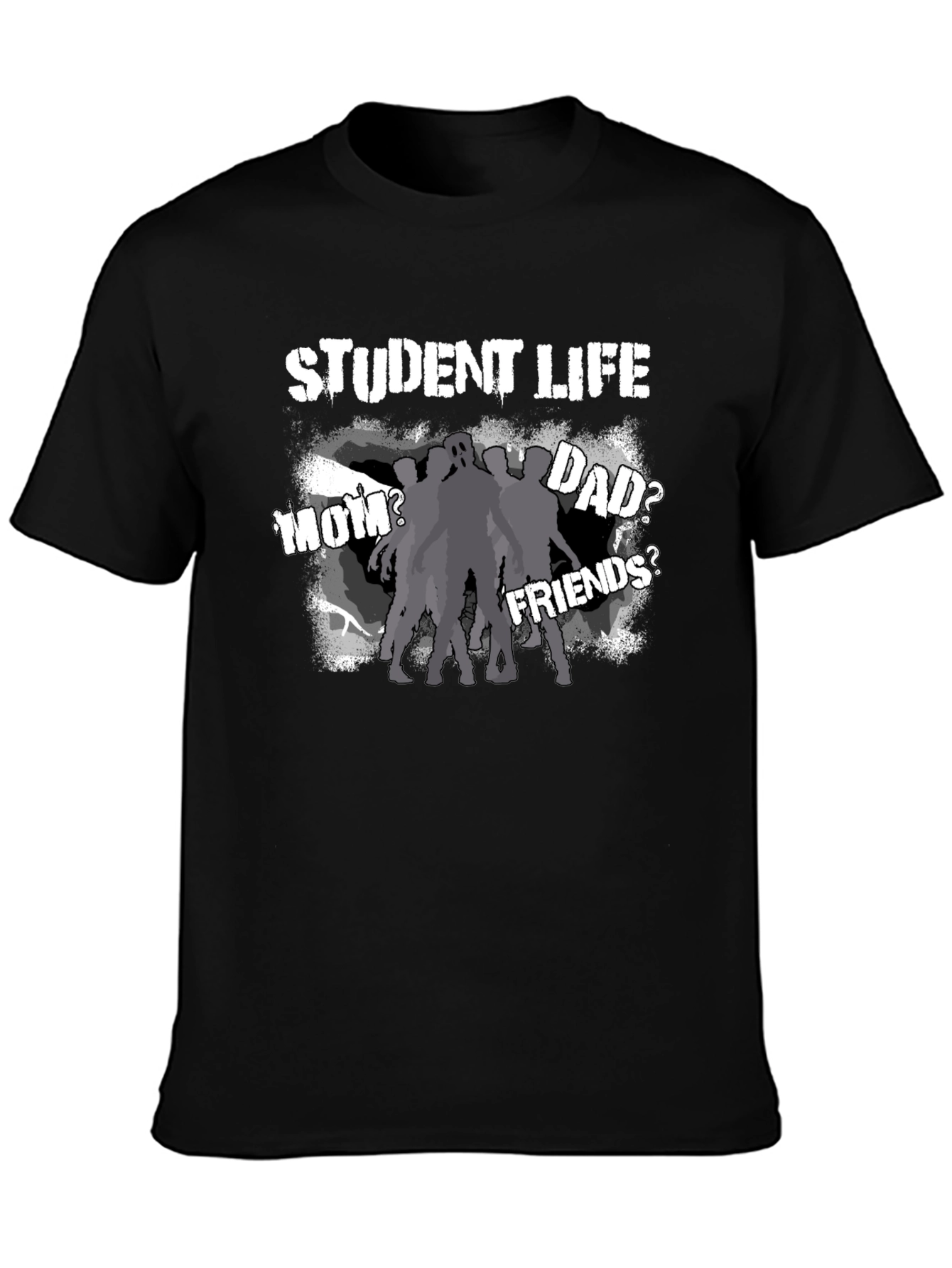 Student Life Zombie T-Shirt - Quirky Graphic Tee