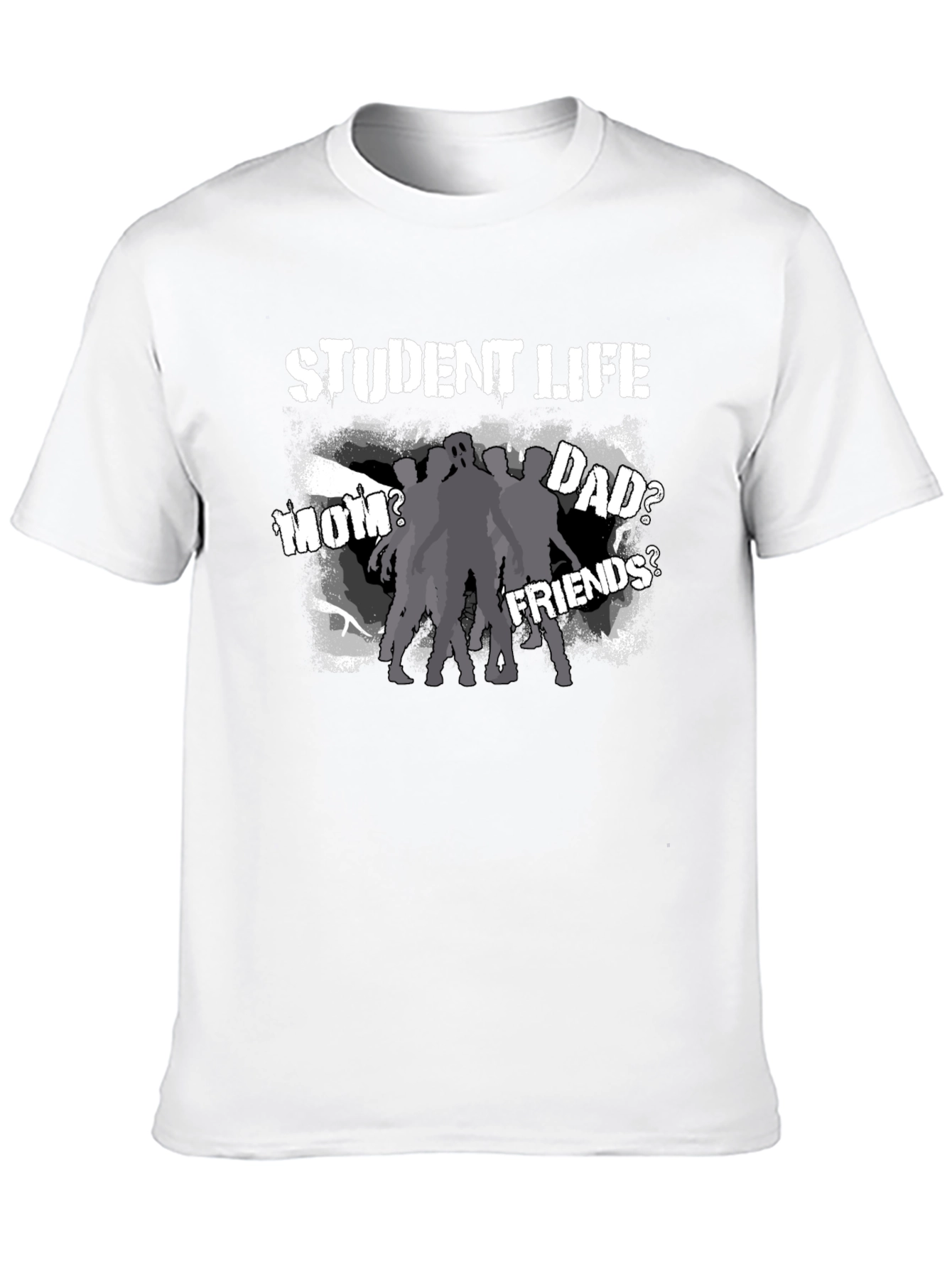 Student Life Zombie T-Shirt - Quirky Graphic Tee