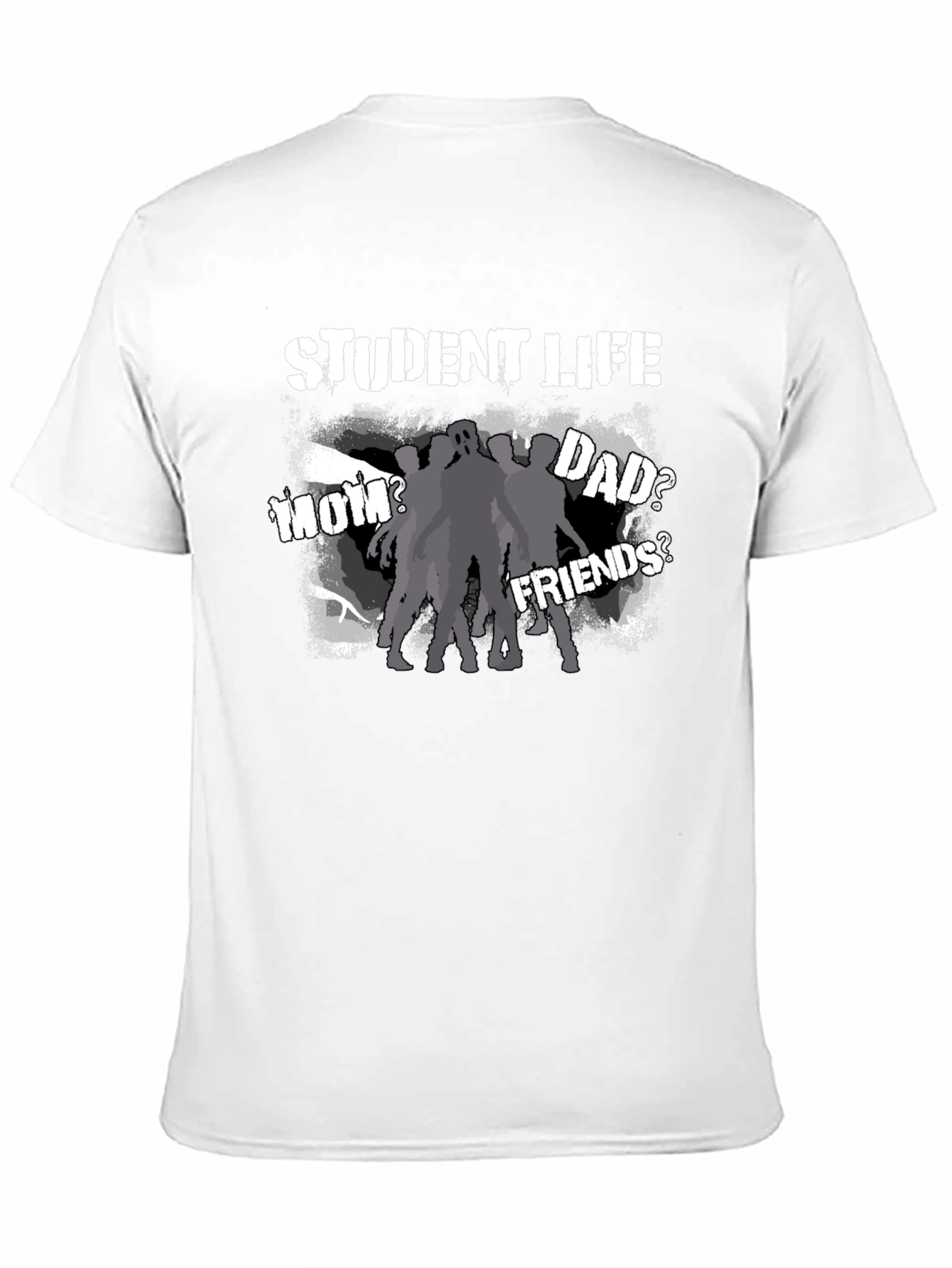 Student Life Zombie T-Shirt - Quirky Graphic Tee
