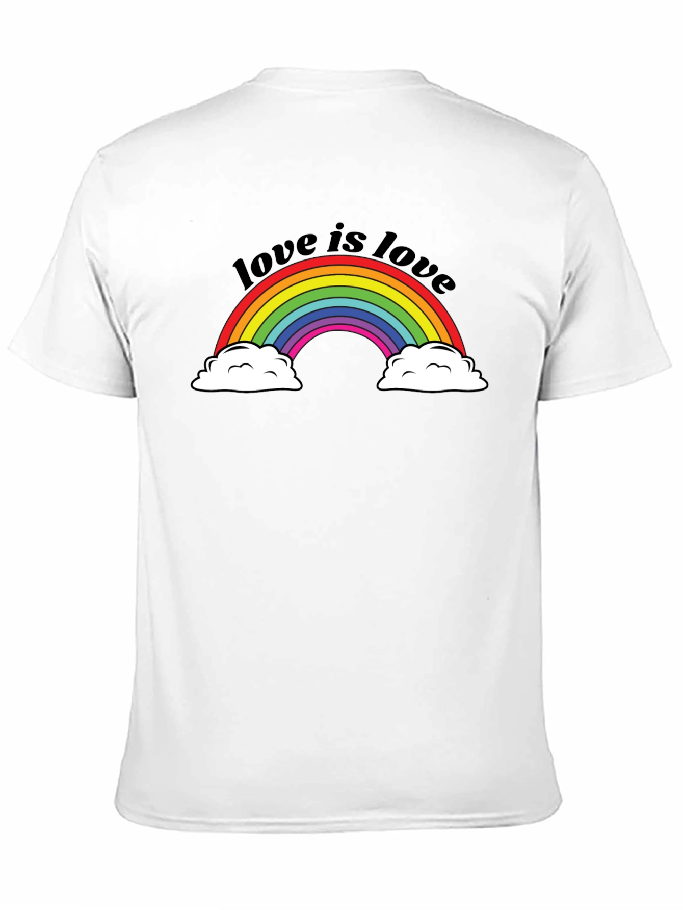 Love Is Love Rainbow Pride T-Shirt - Black