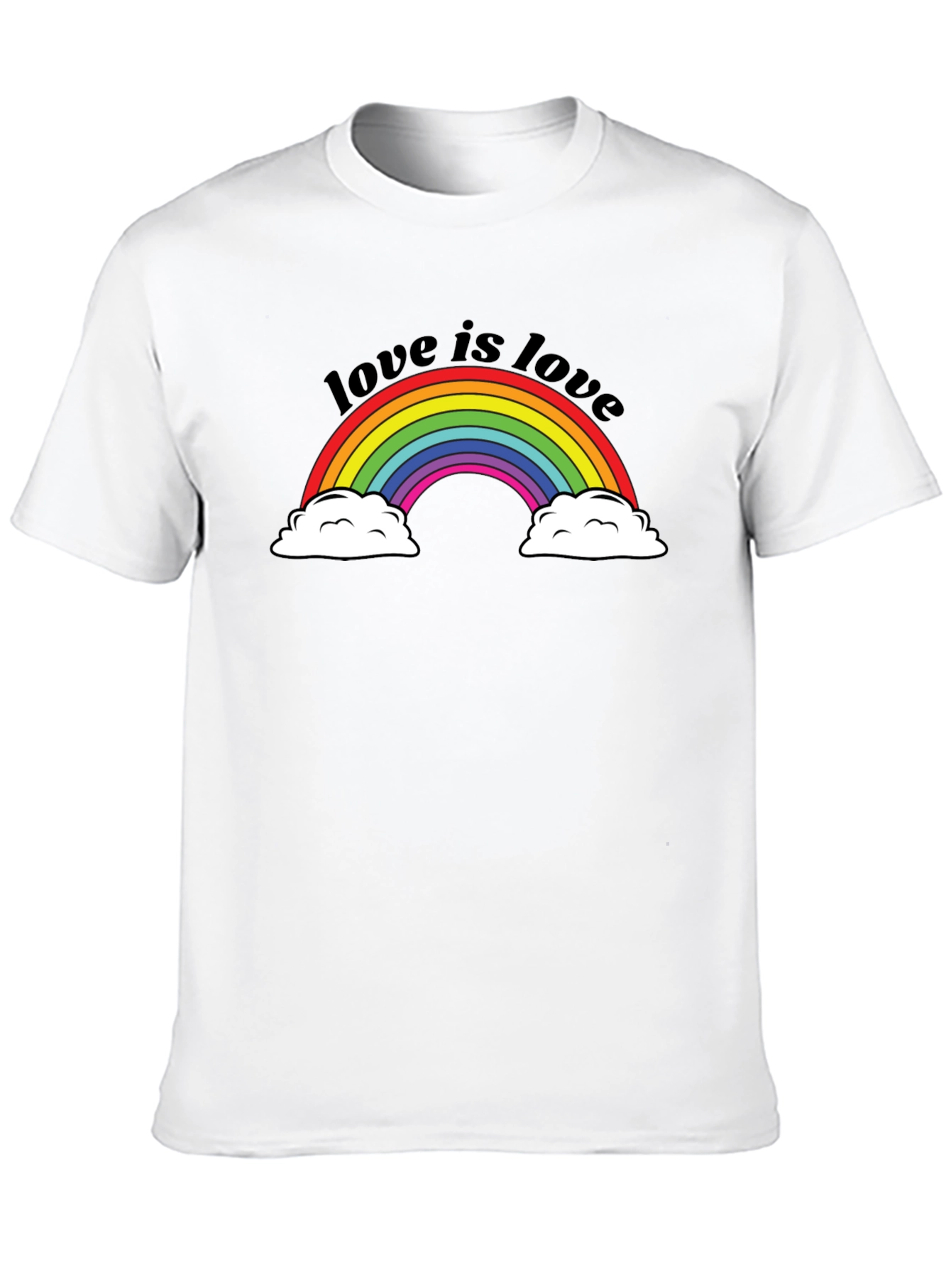 Love Is Love Rainbow Pride T-Shirt - Black