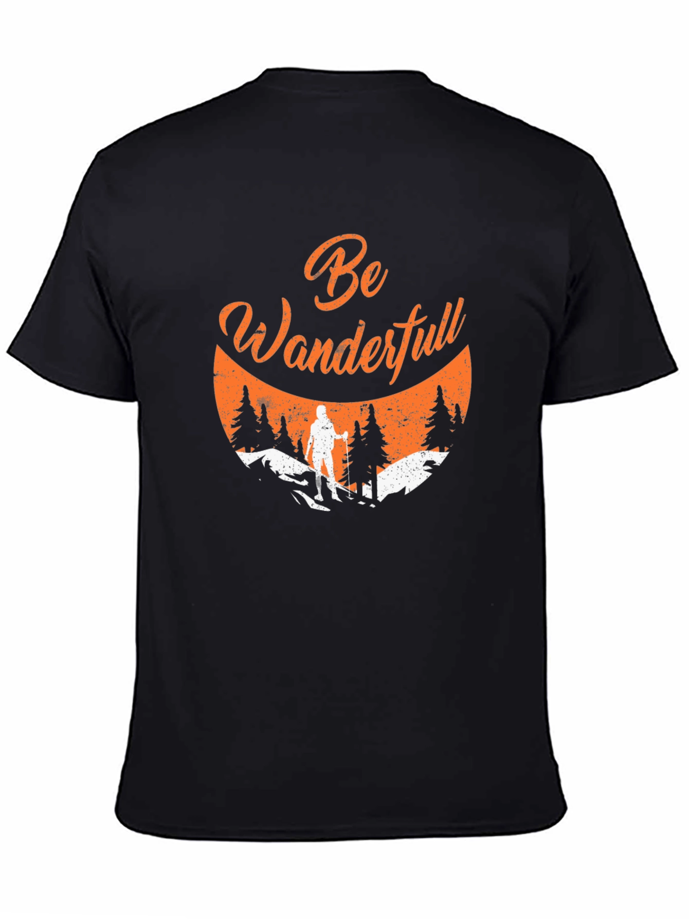 Be Wanderfull Black Graphic Tee
