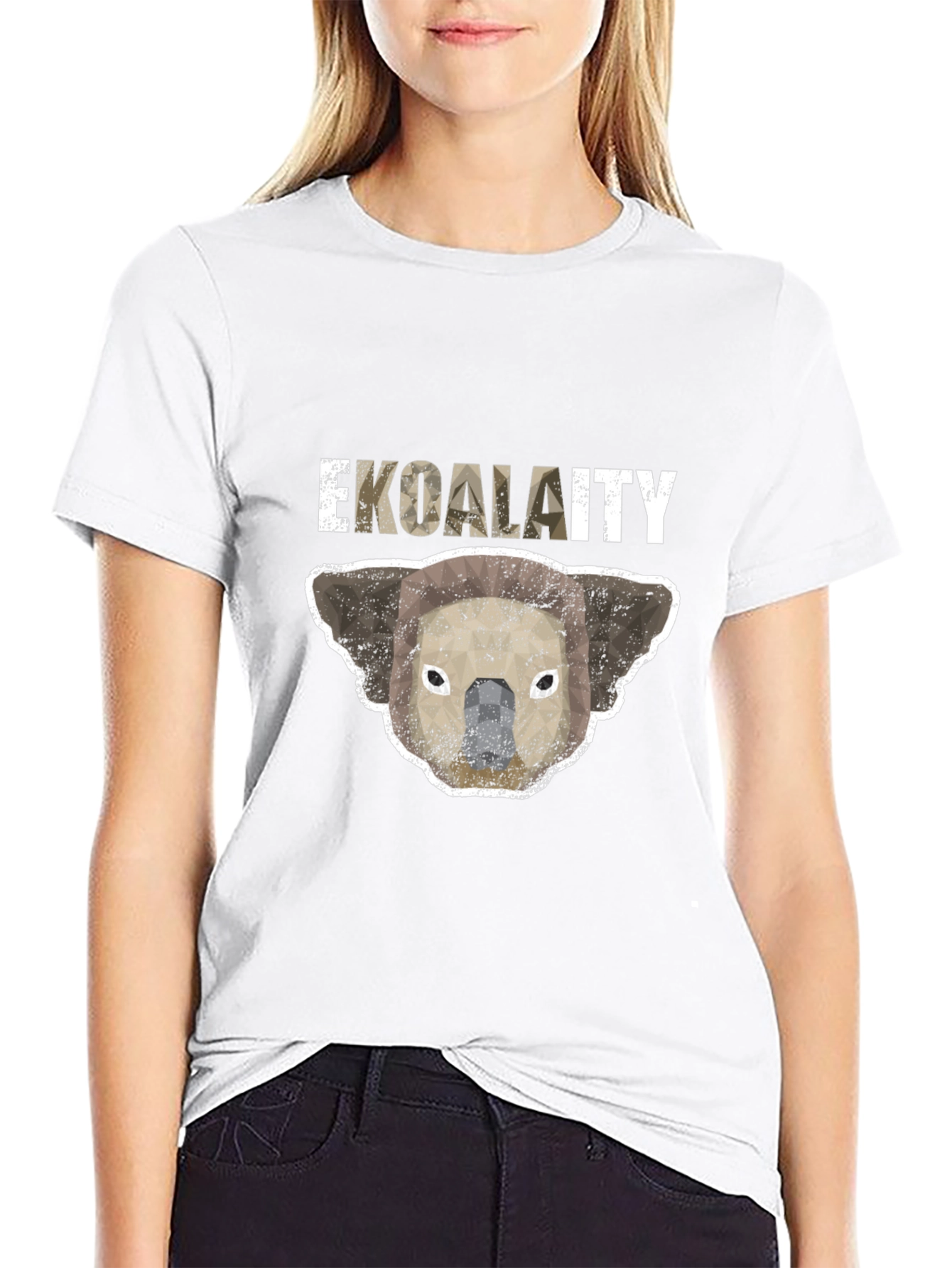 Ekoalaity Black Graphic T-Shirt