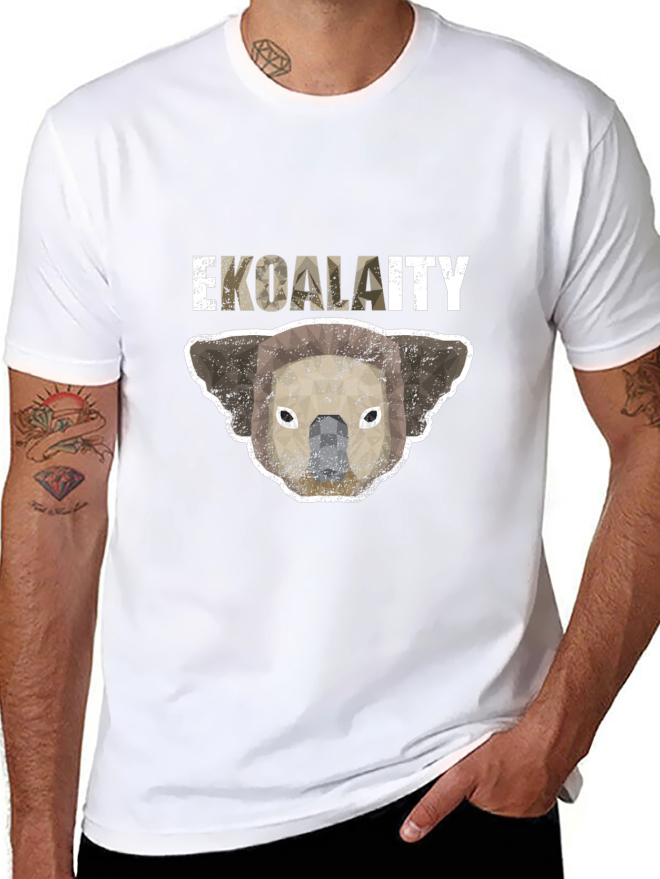 Ekoalaity Black Graphic T-Shirt