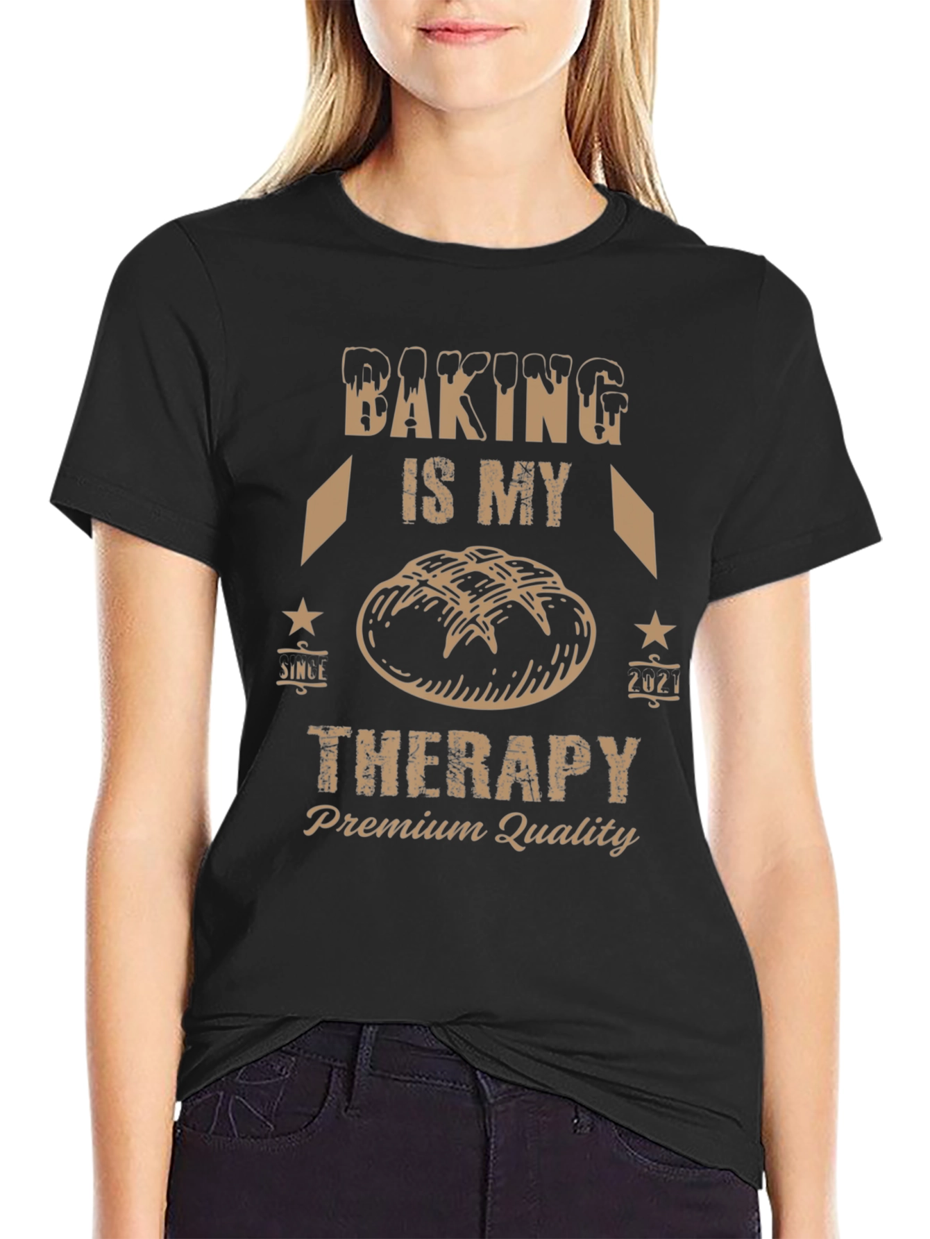 Baking is My Therapy Graphic T-Shirt