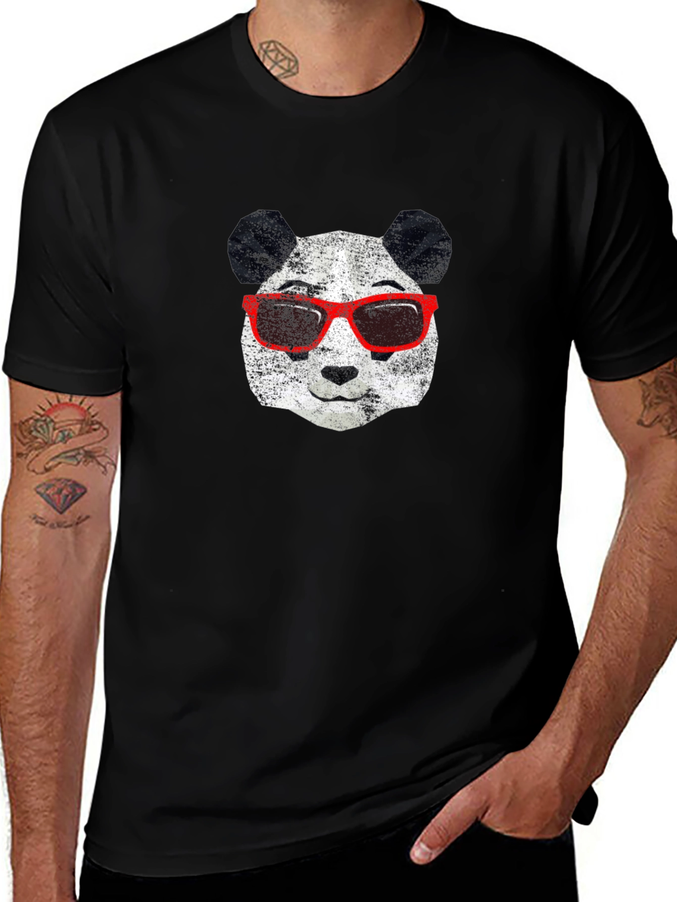 Panda with Sunglasses Graphic T-Shirt