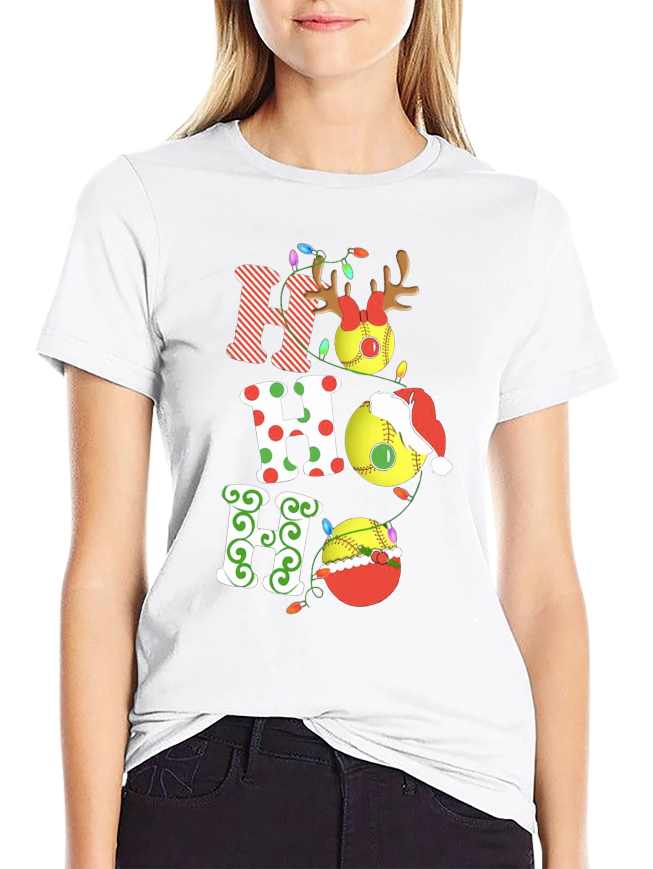 Festive Christmas HO HO HO T-Shirt