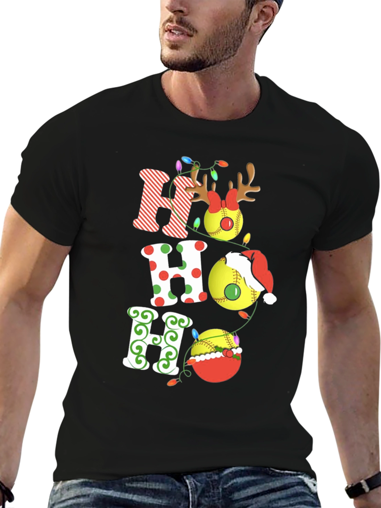 Festive Christmas HO HO HO T-Shirt
