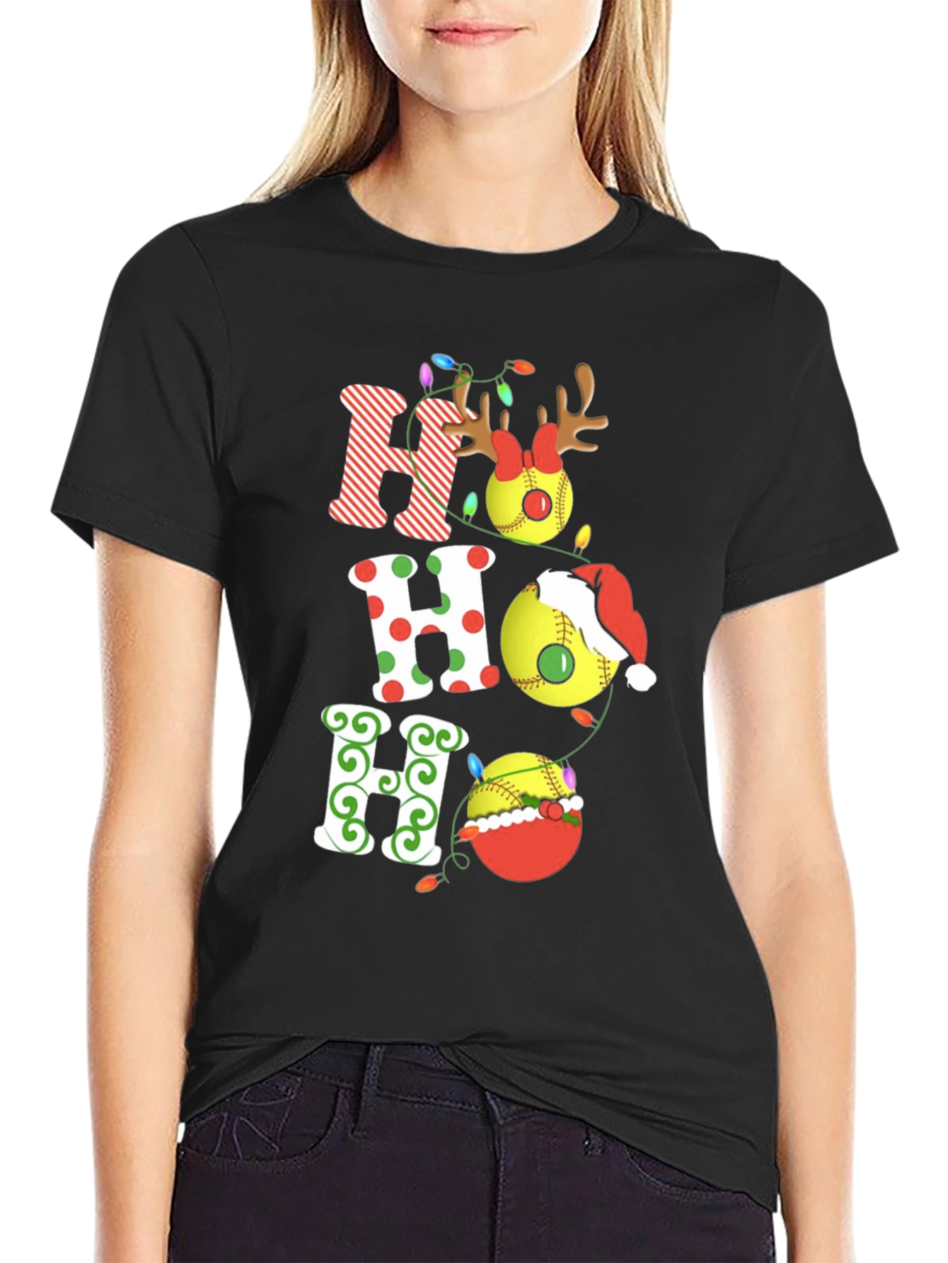 Festive Christmas HO HO HO T-Shirt