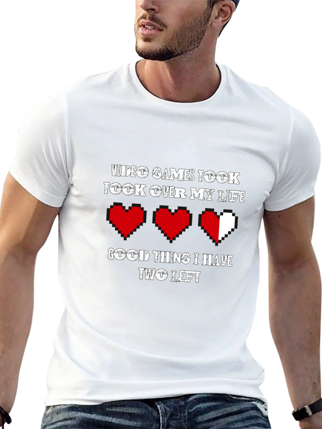 Video Games Took Over My Life Funny Gamer T-Shirt