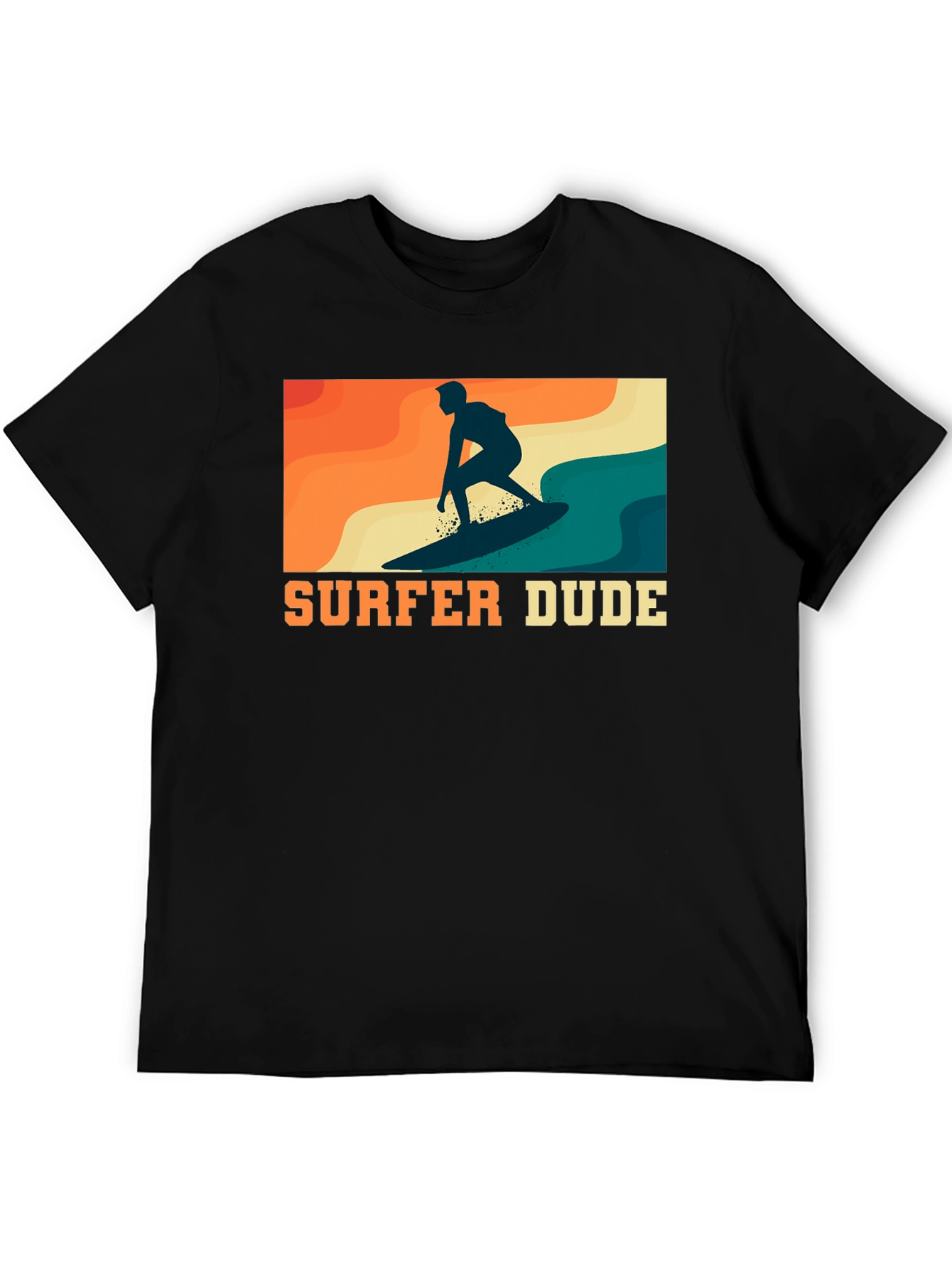 Surfer Dude Graphic Tee - Retro Style