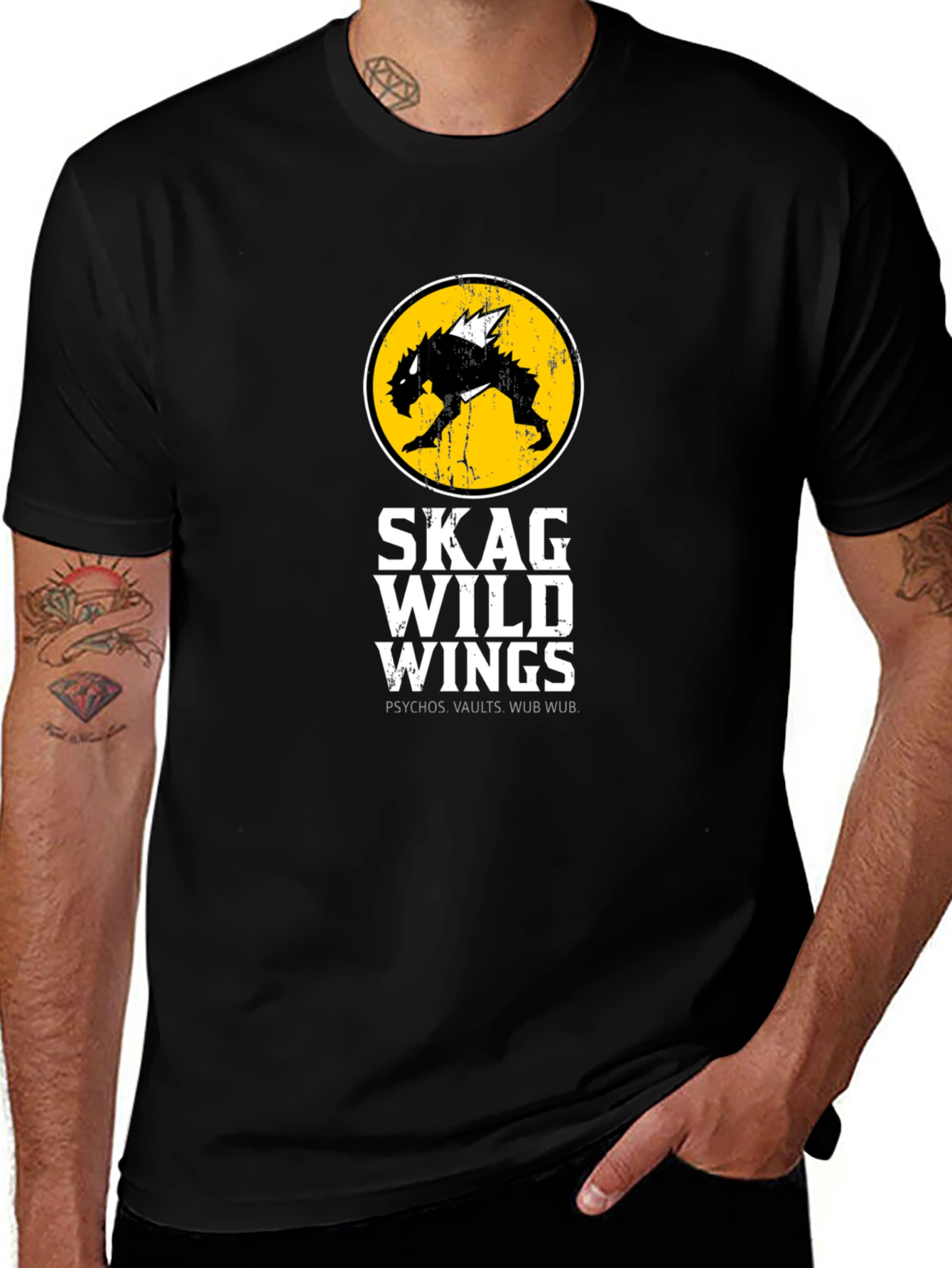 Skag Wild Wings Black T-Shirt