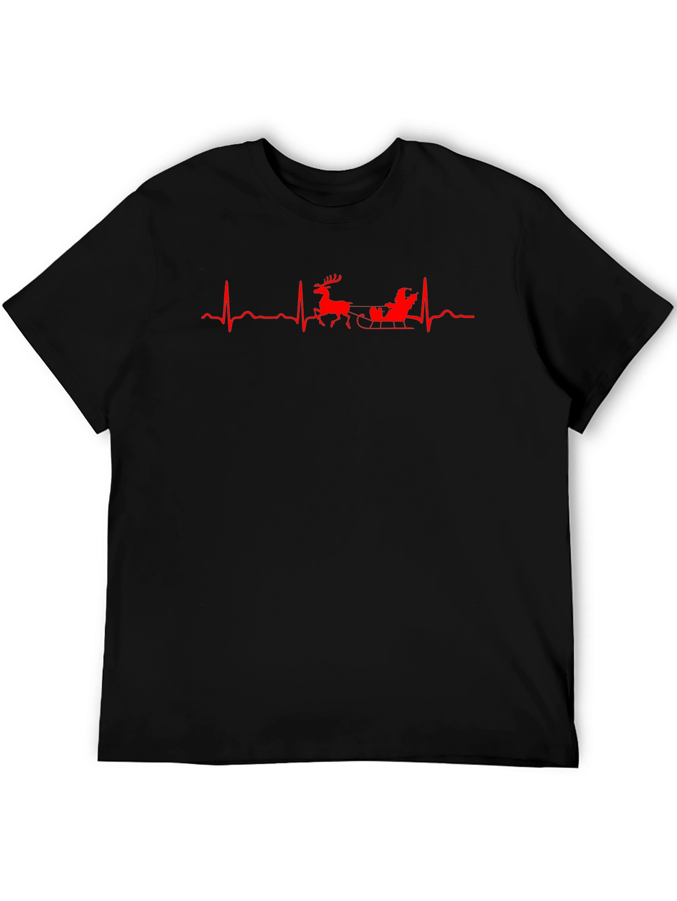 Santa Heartbeat T-Shirt - Holiday Cheer!