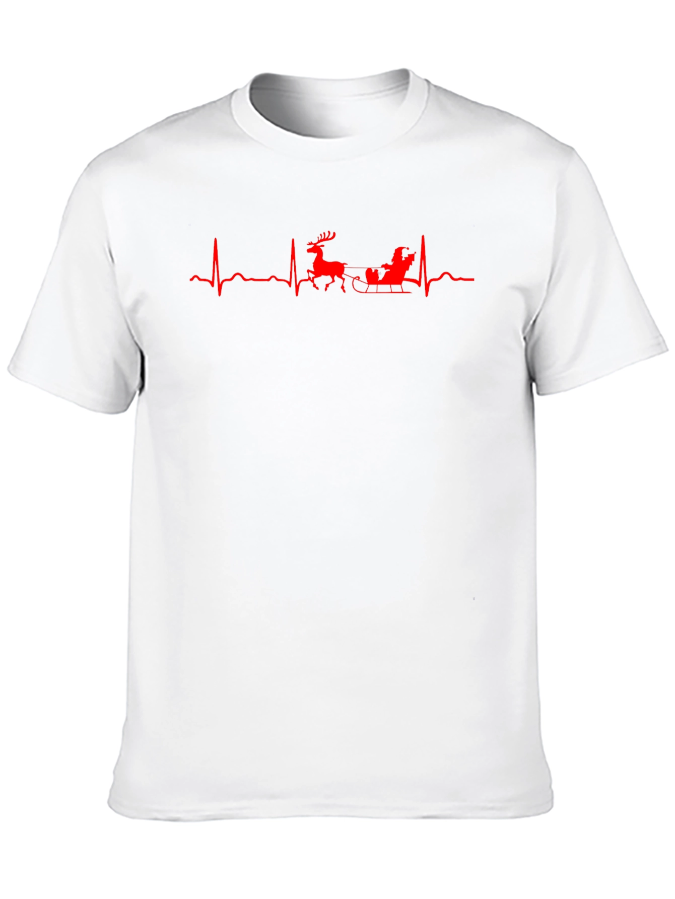 Santa Heartbeat T-Shirt - Holiday Cheer!