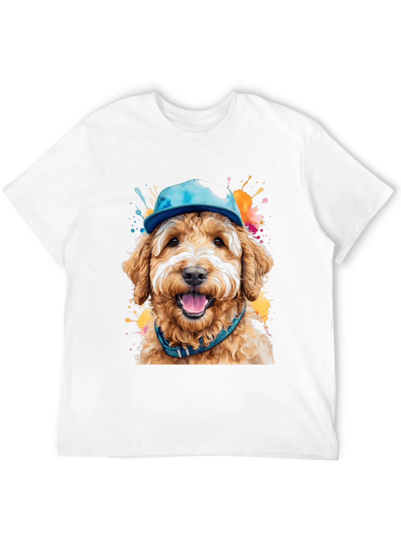 Dog in Hat T-Shirt - Unique Artistic Design
