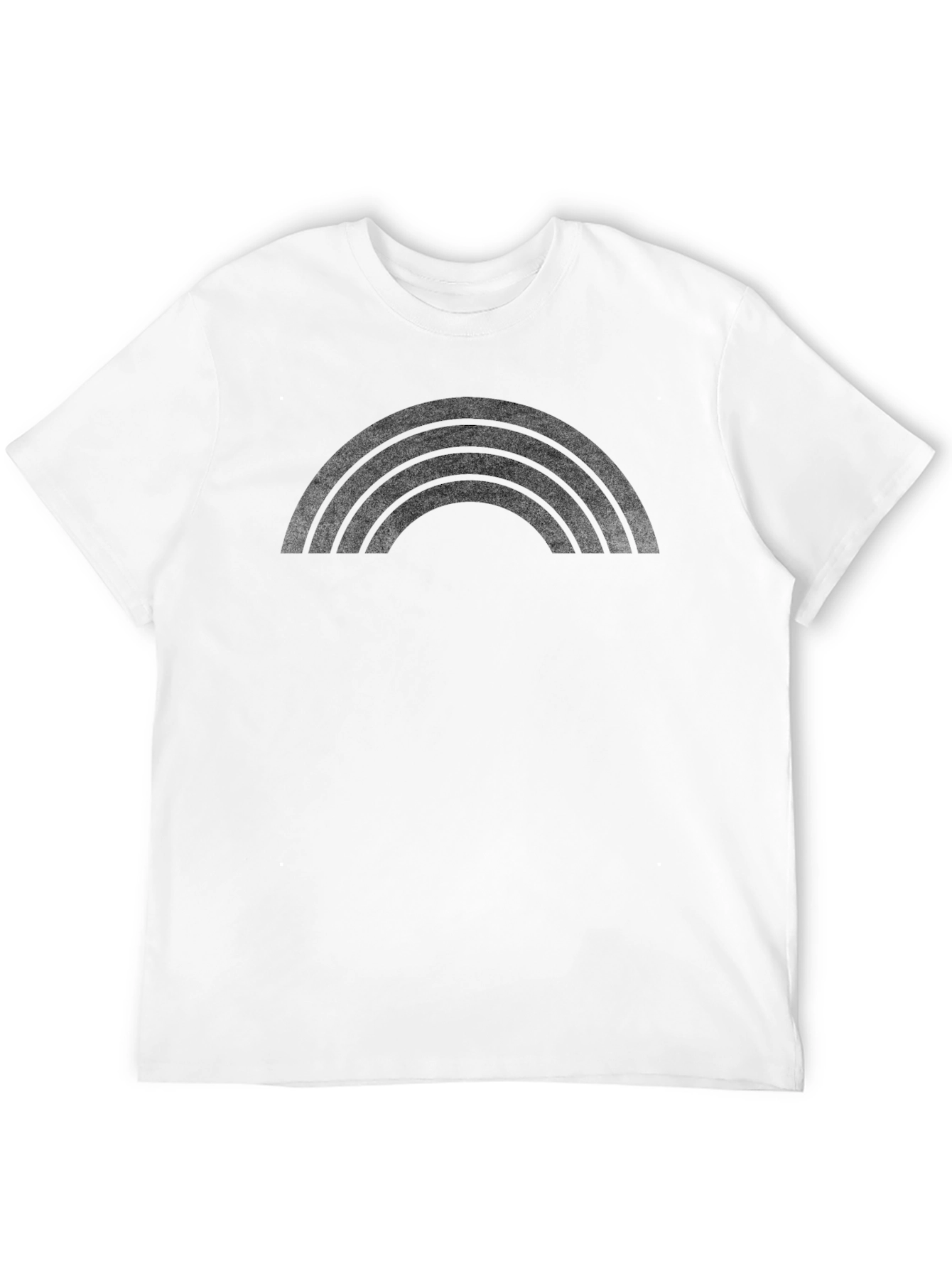 Black Rainbow Graphic Tee - Stylish Casual Wear