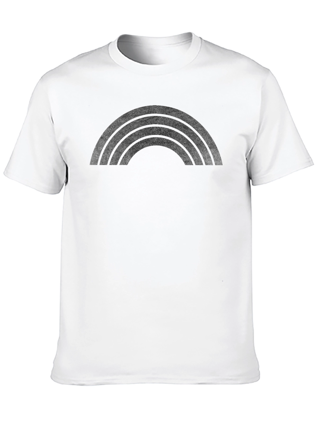 Black Rainbow Graphic Tee - Stylish Casual Wear