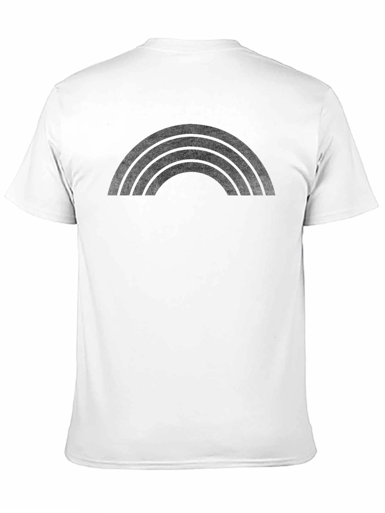 Black Rainbow Graphic Tee - Stylish Casual Wear