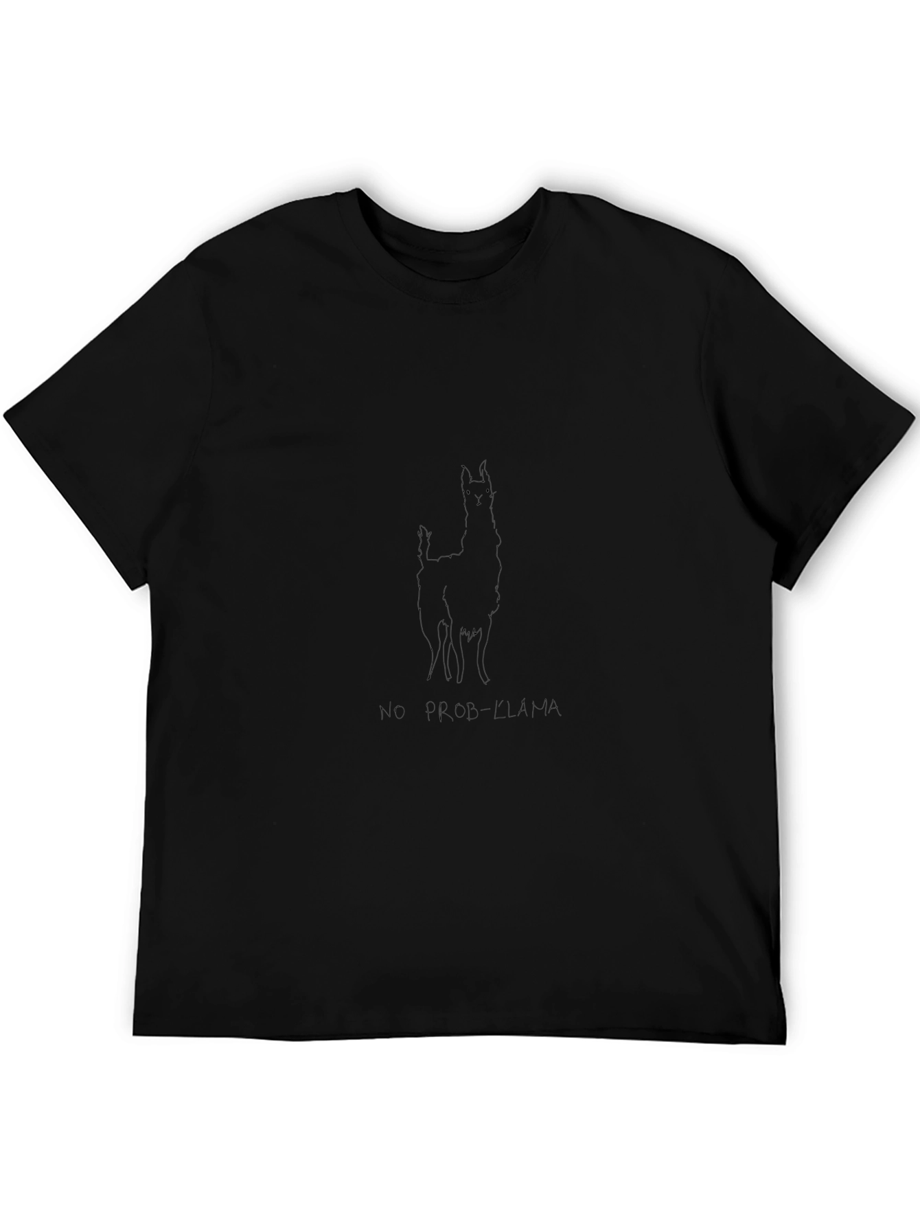 No Prob-llama Black T-Shirt