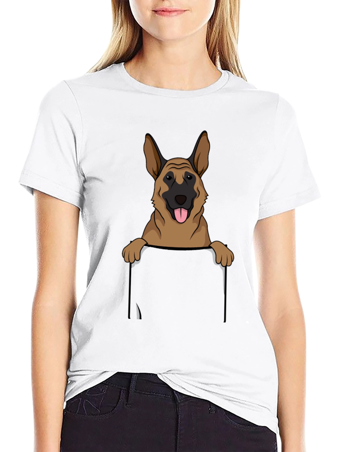 Dog Peek Pocket T-Shirt