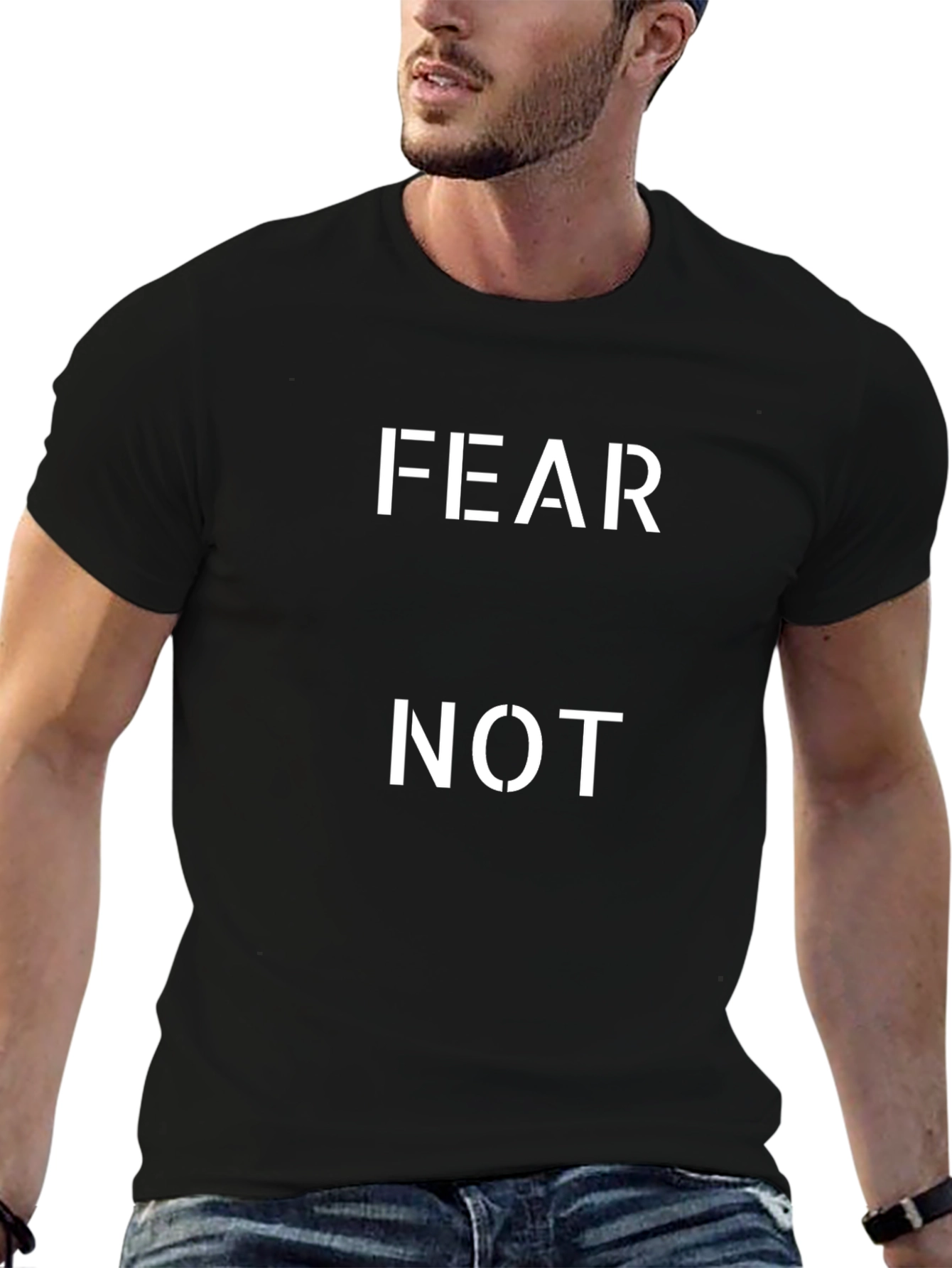 Fear Not Graphic Tee - Stylish Comfort