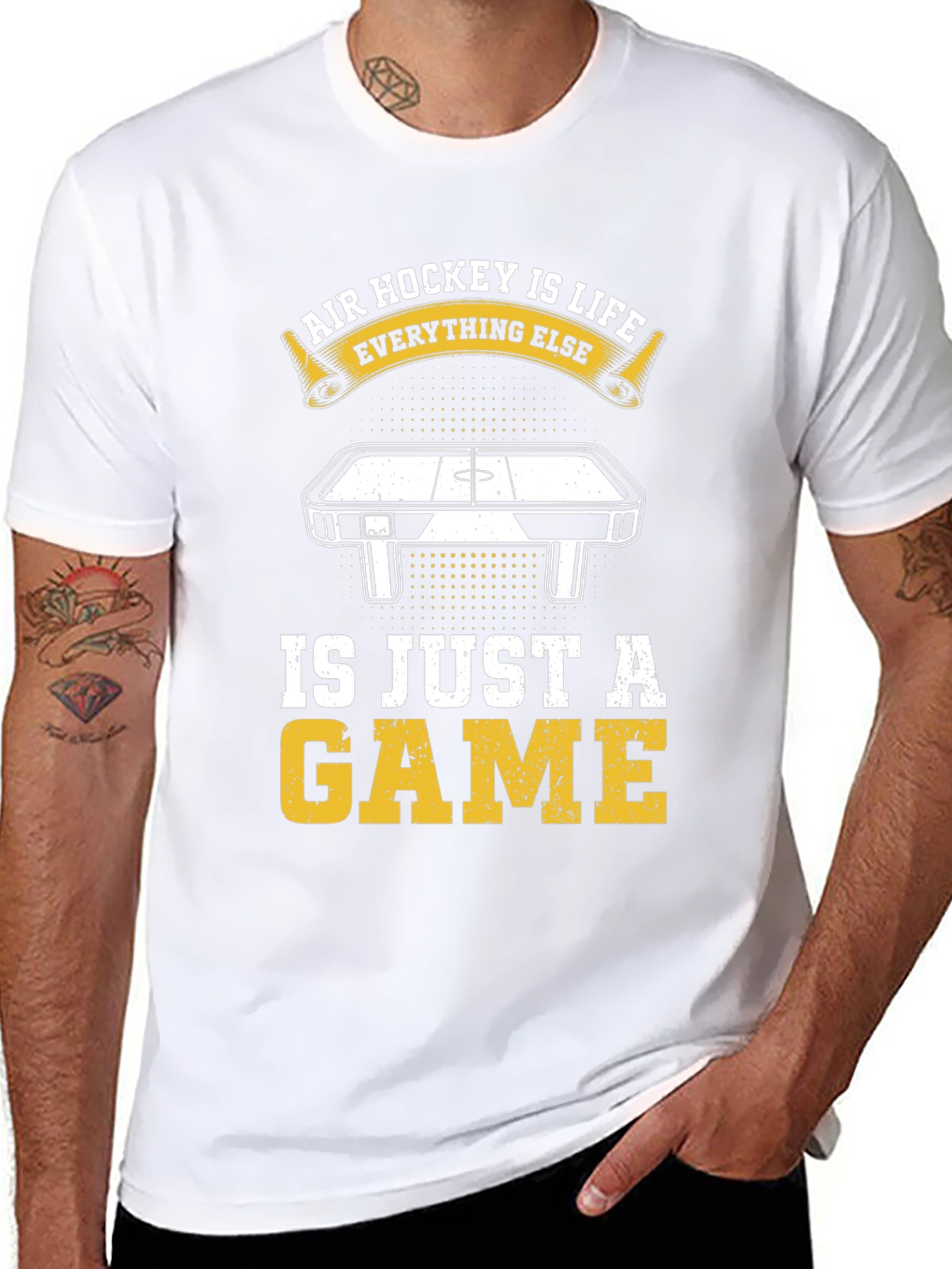 Air Hockey Is Life Graphic T-Shirt