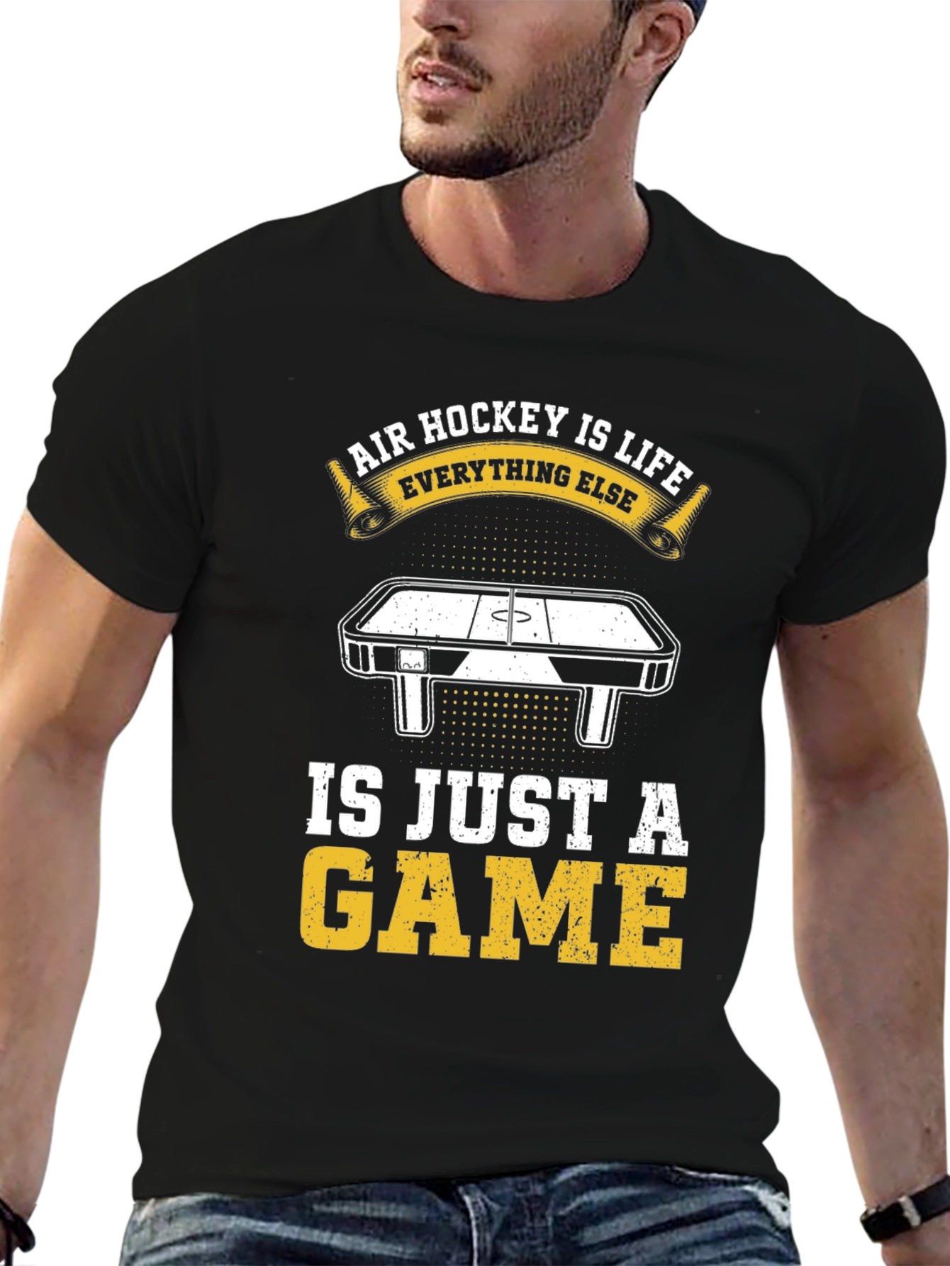 Air Hockey Is Life Graphic T-Shirt