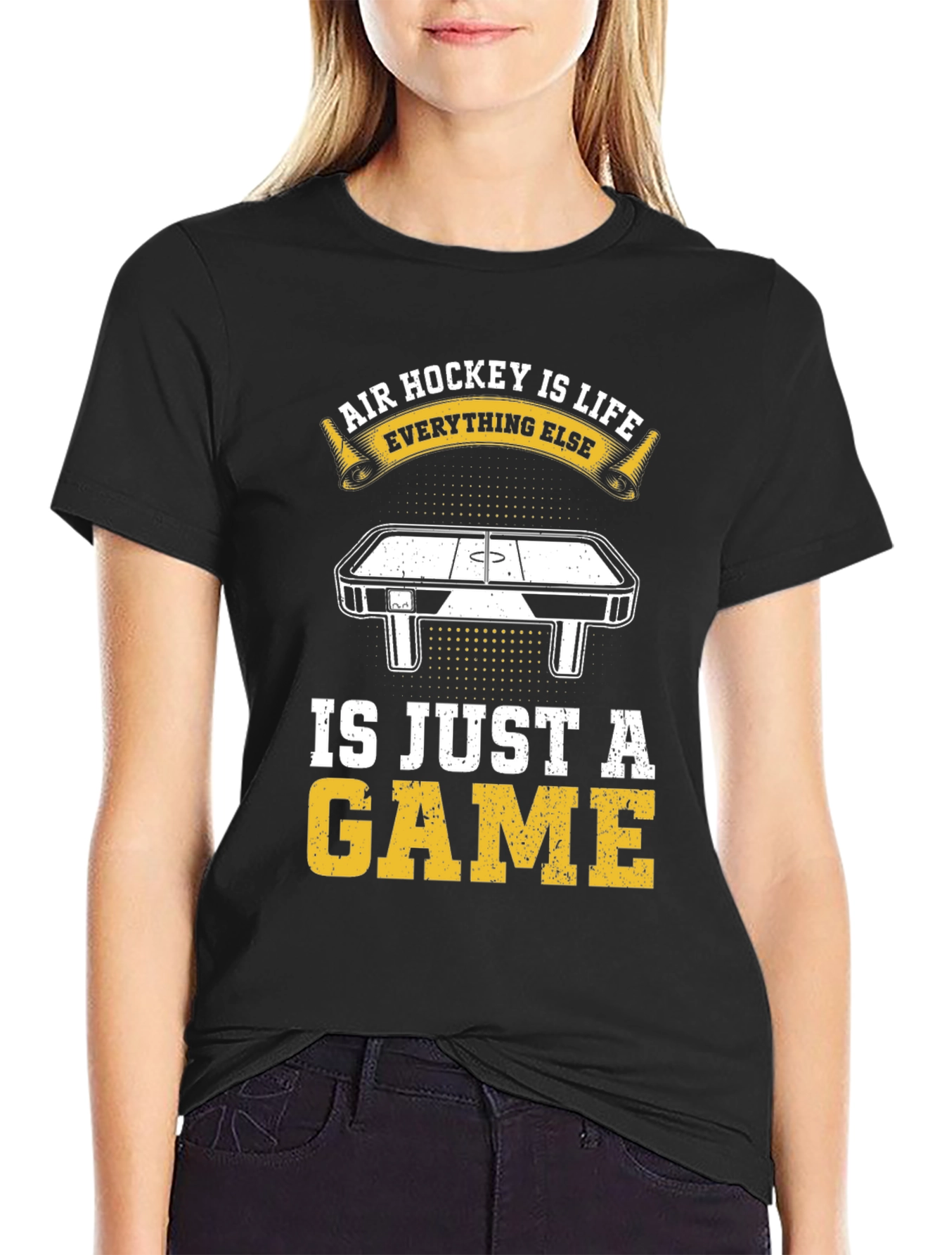 Air Hockey Is Life Graphic T-Shirt