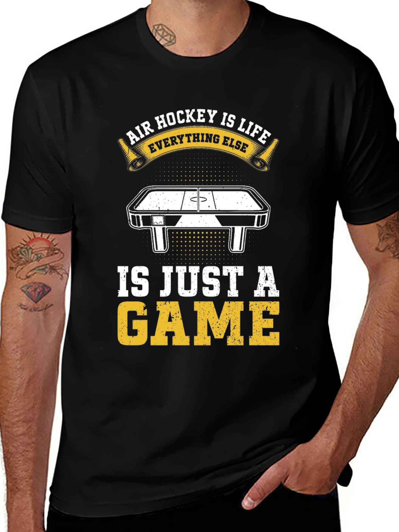 Air Hockey Is Life Graphic T-Shirt