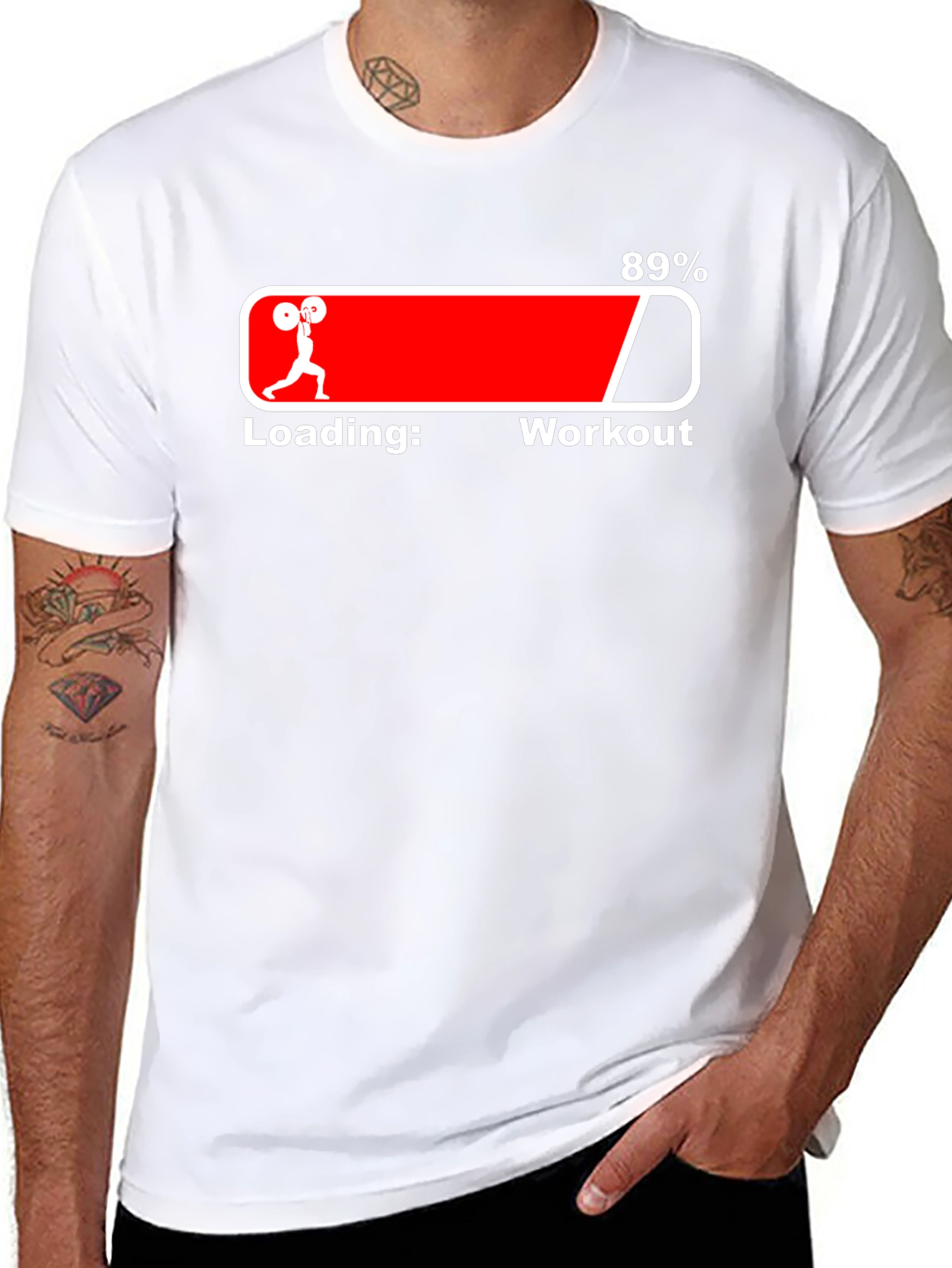 Workout Loading T-Shirt: Fitness Motivation Tee