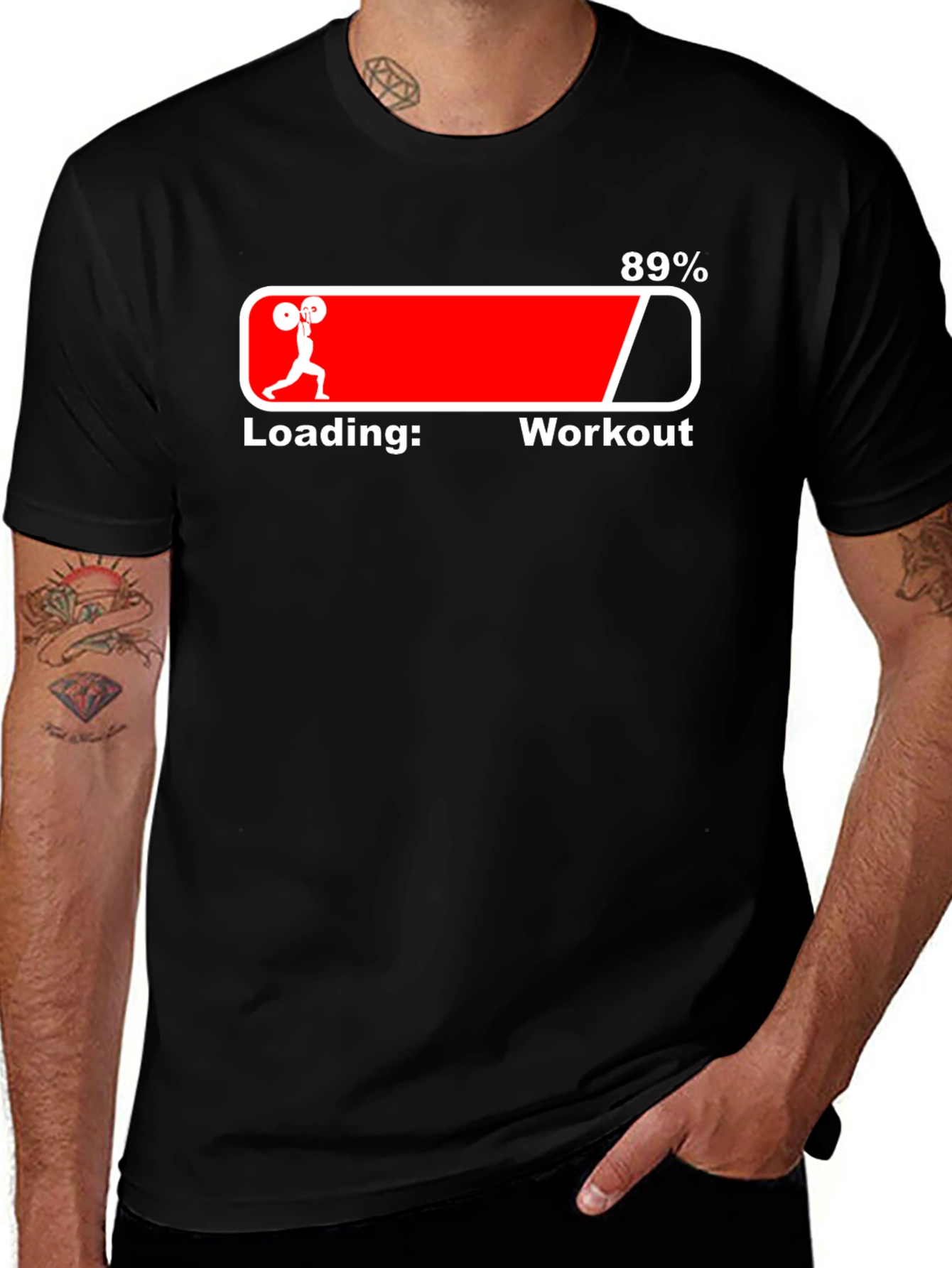 Workout Loading T-Shirt: Fitness Motivation Tee