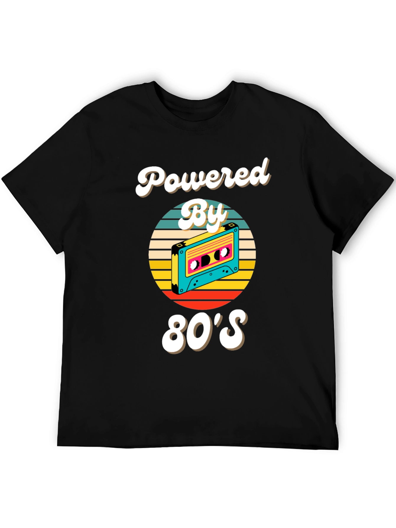 80s Powered Retro Cassette T-Shirt