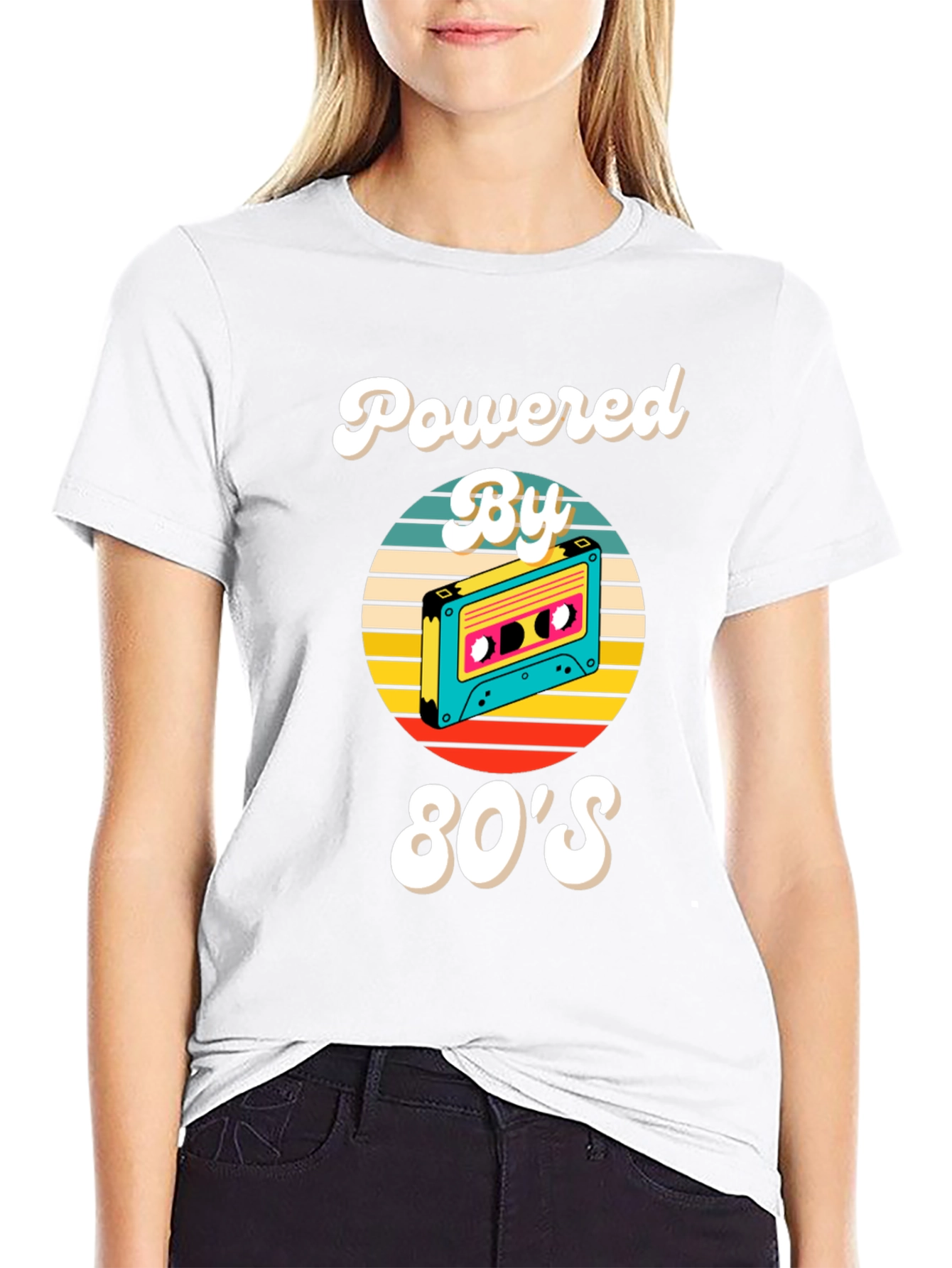 80s Powered Retro Cassette T-Shirt