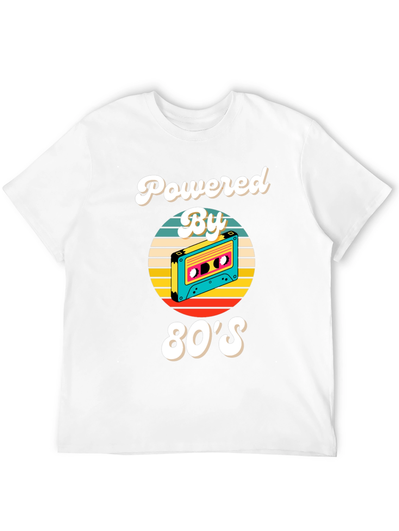 80s Powered Retro Cassette T-Shirt