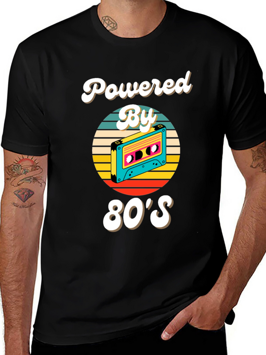 80s Powered Retro Cassette T-Shirt