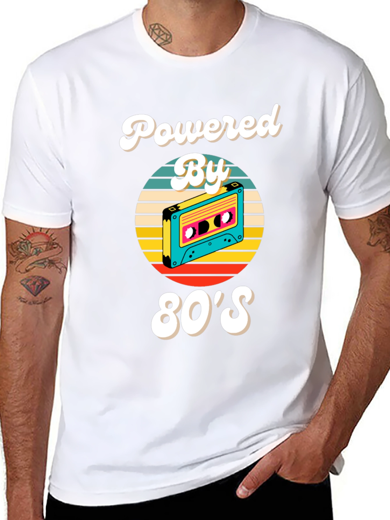 80s Powered Retro Cassette T-Shirt