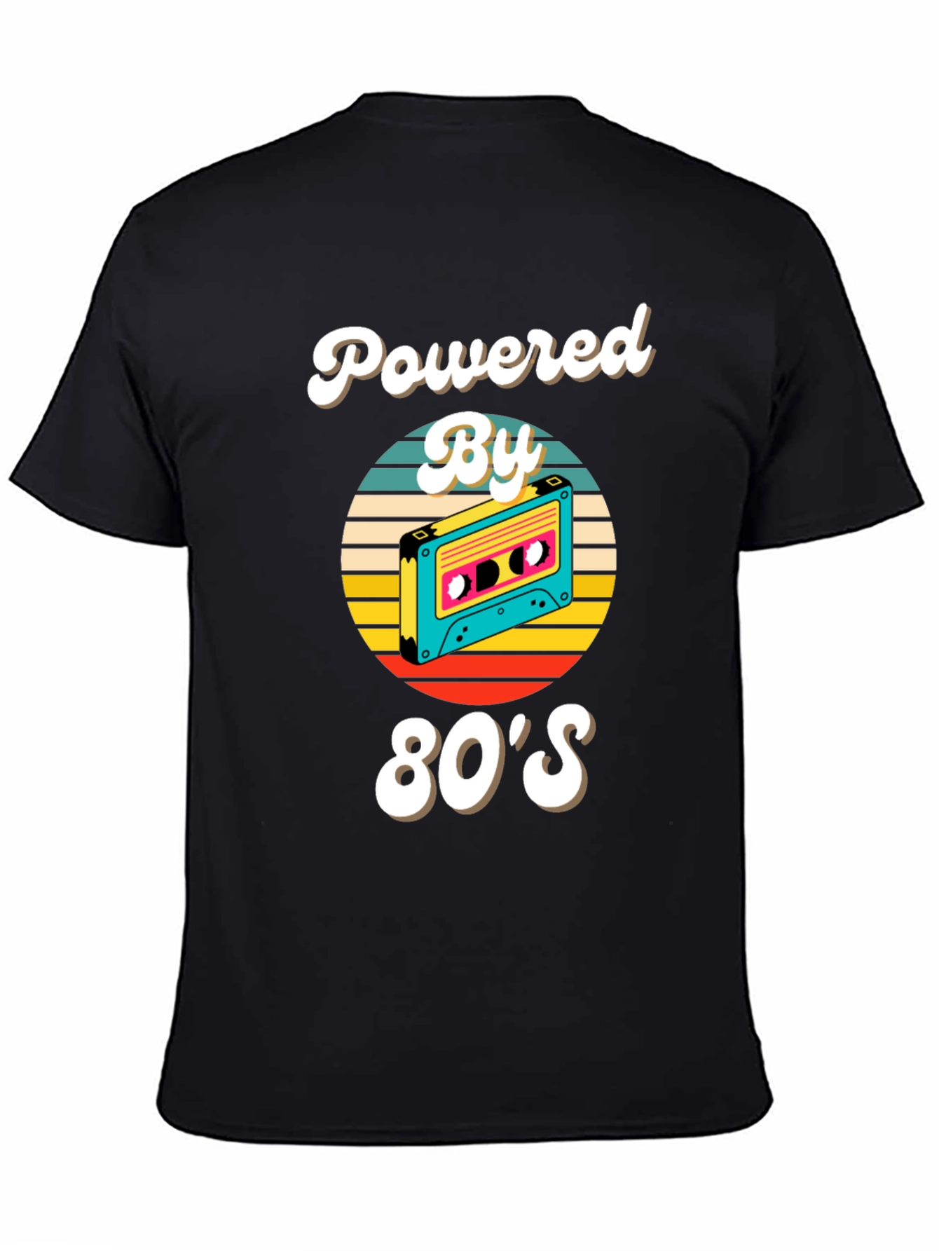 80s Powered Retro Cassette T-Shirt