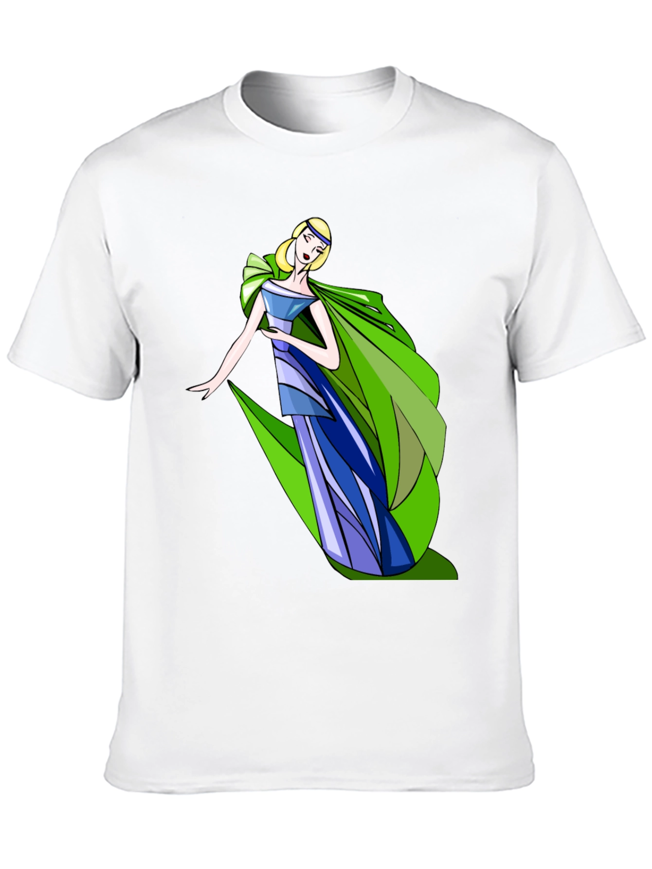 Elegant Lady Graphic Black T-Shirt