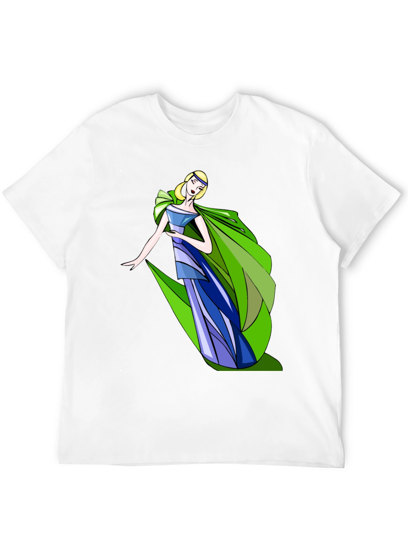 Elegant Lady Graphic Black T-Shirt