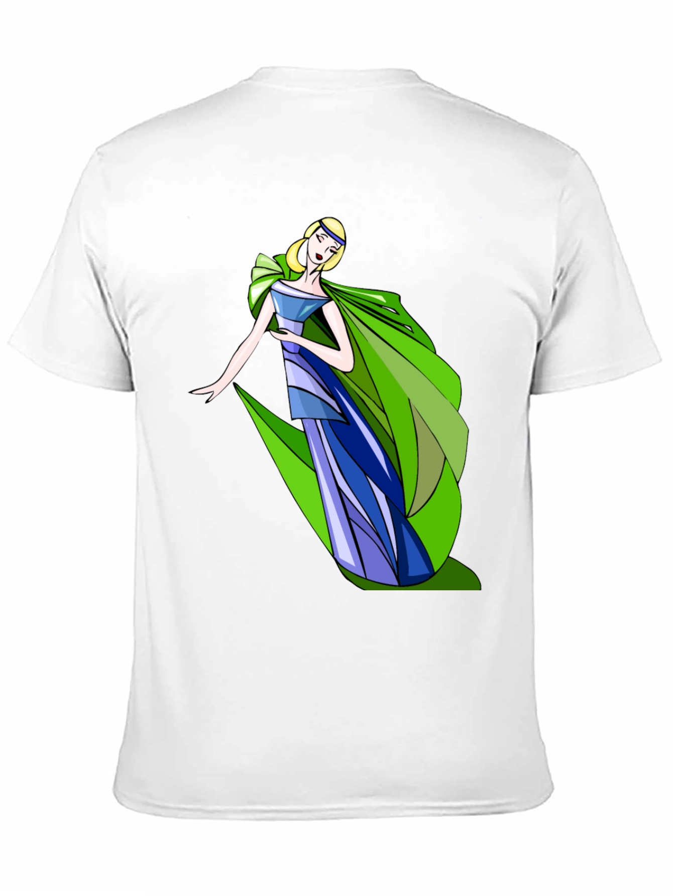 Elegant Lady Graphic Black T-Shirt
