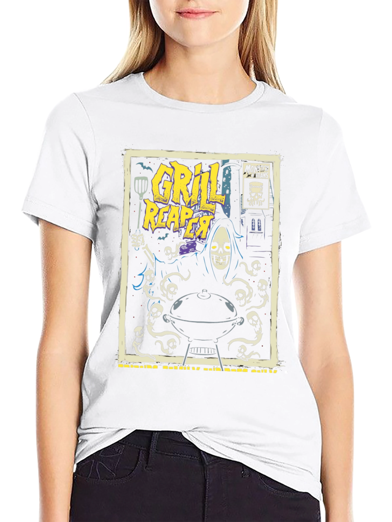 Grill Reaper T-Shirt - BBQ Humor
