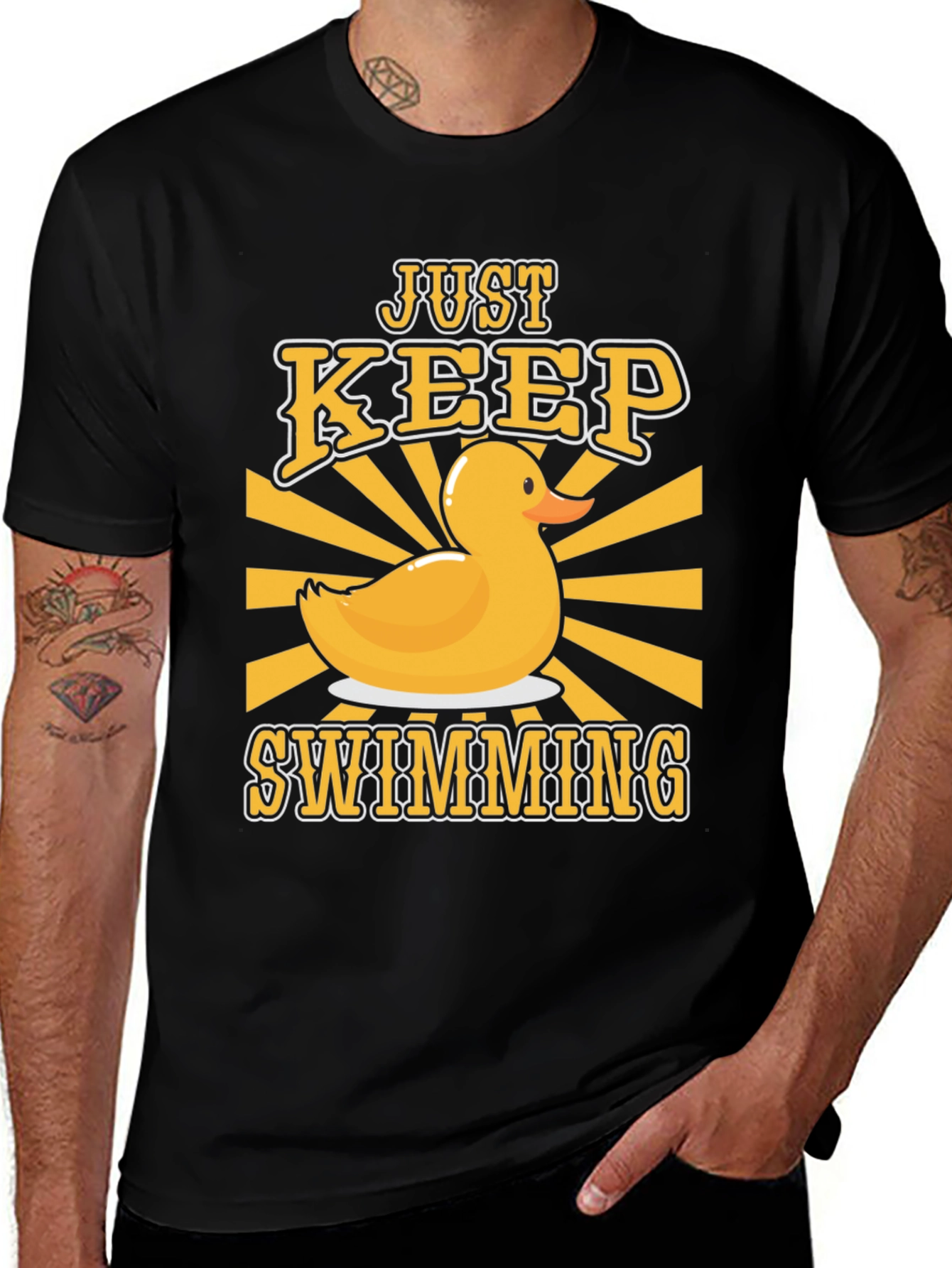 Just Keep Swimming Duck T-Shirt
