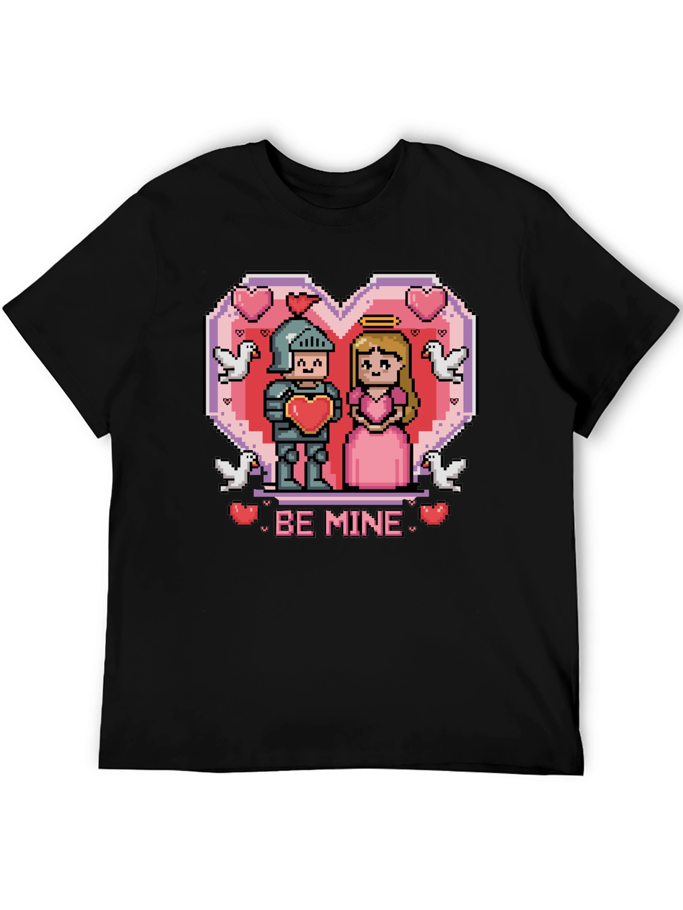Pixel Knight & Princess Graphic Tee - Be Mine!
