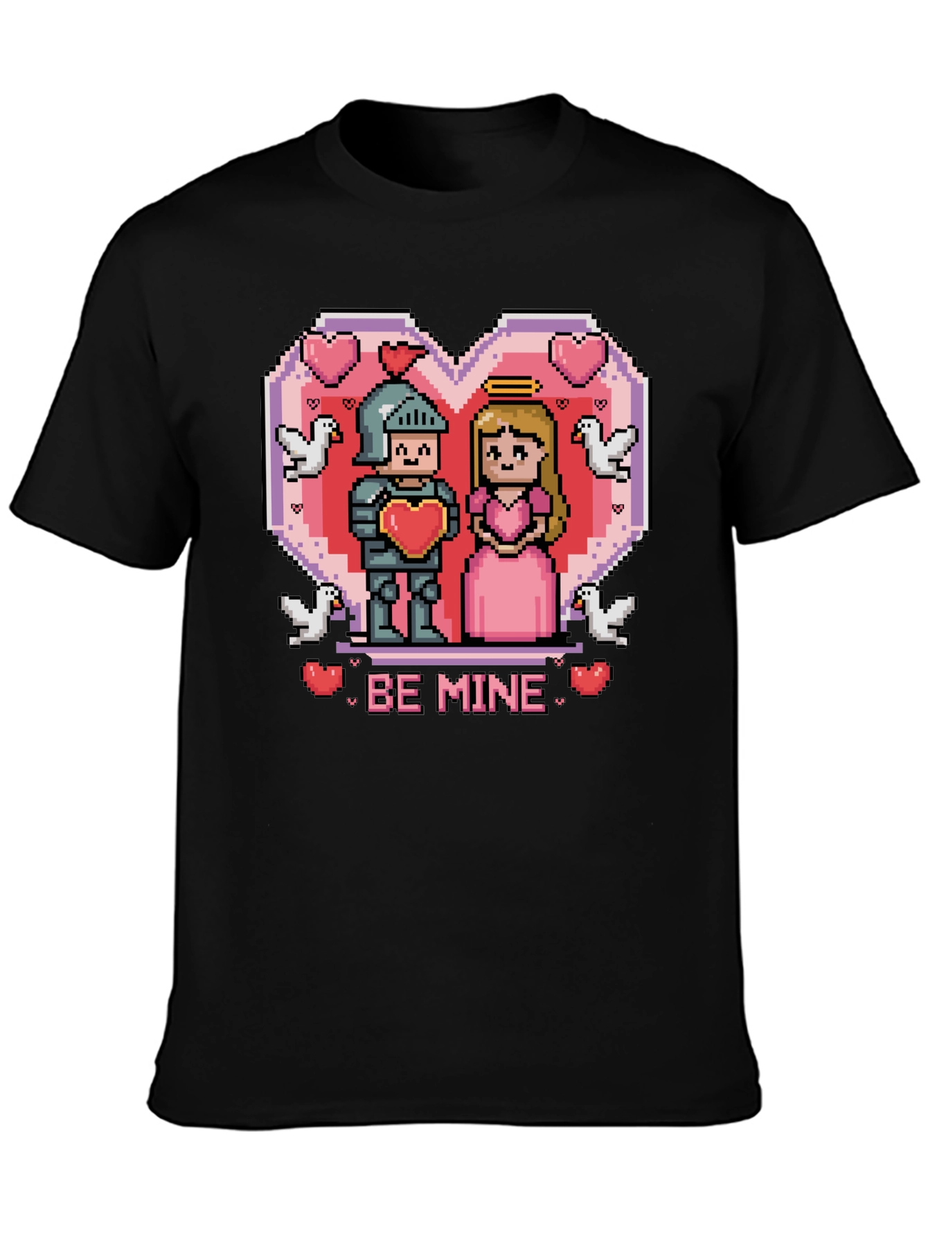 Pixel Knight & Princess Graphic Tee - Be Mine!