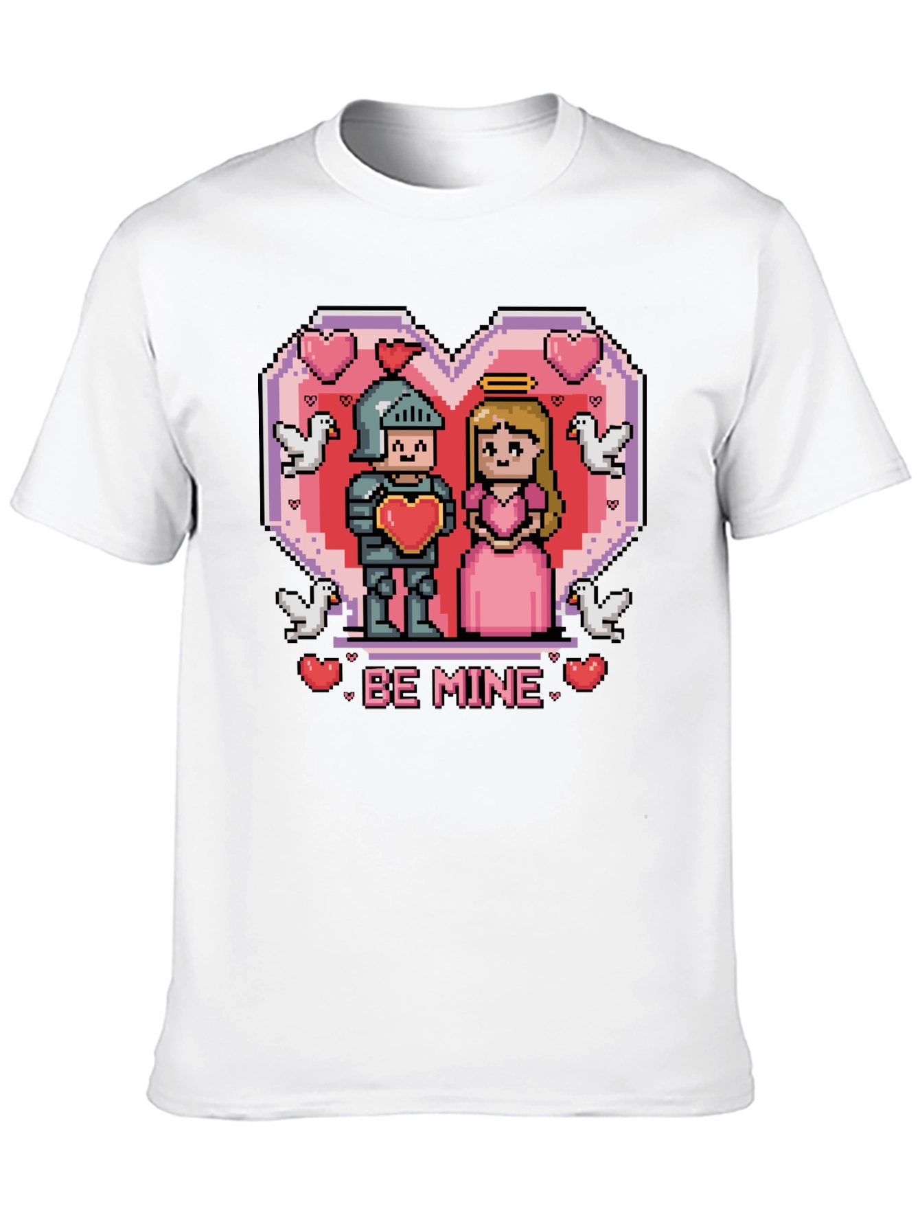 Pixel Knight & Princess Graphic Tee - Be Mine!